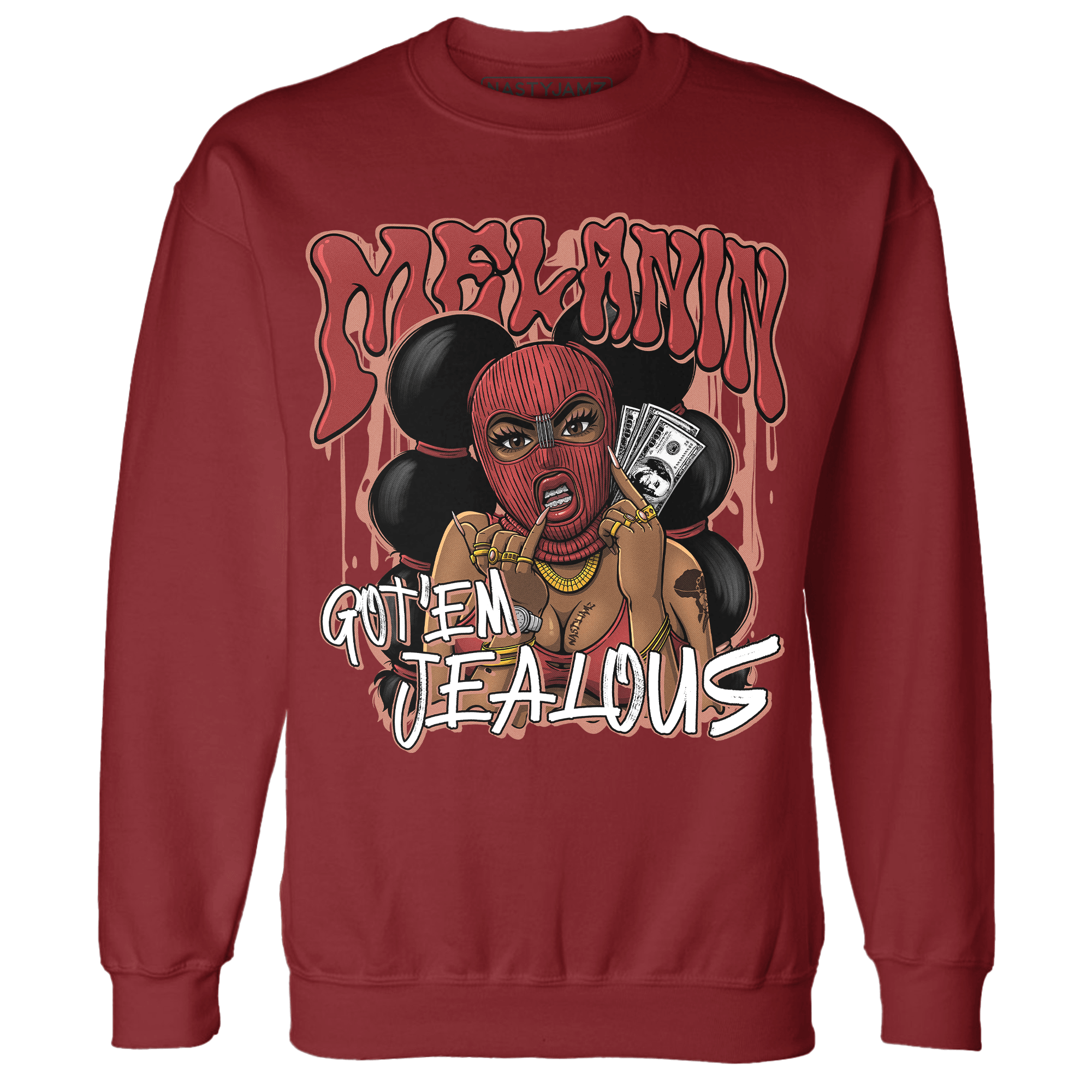 Dune Red 13s Sweatshirt Match Melanin Got Em Jealous - NastyJamz