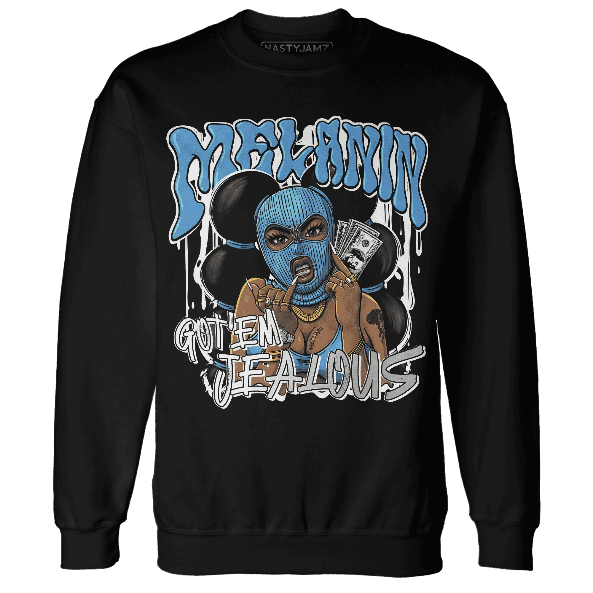 NastyJamz-Carolina-Blue-Univercitii-17s-Sweatshirt-Match-Melanin-Got-Em-Jealous