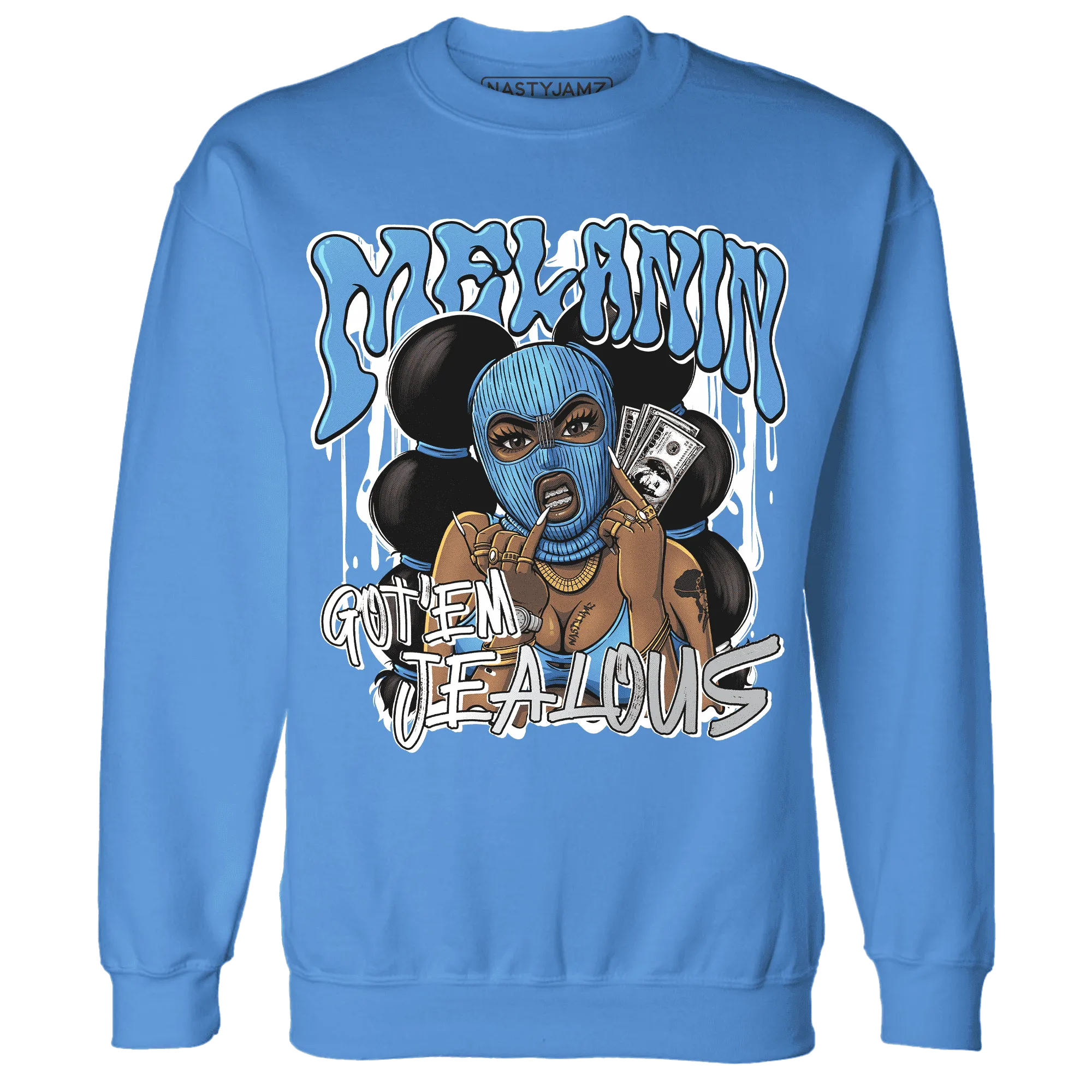 NastyJamz-Carolina-Blue-Univercitii-17s-Sweatshirt-Match-Melanin-Got-Em-Jealous