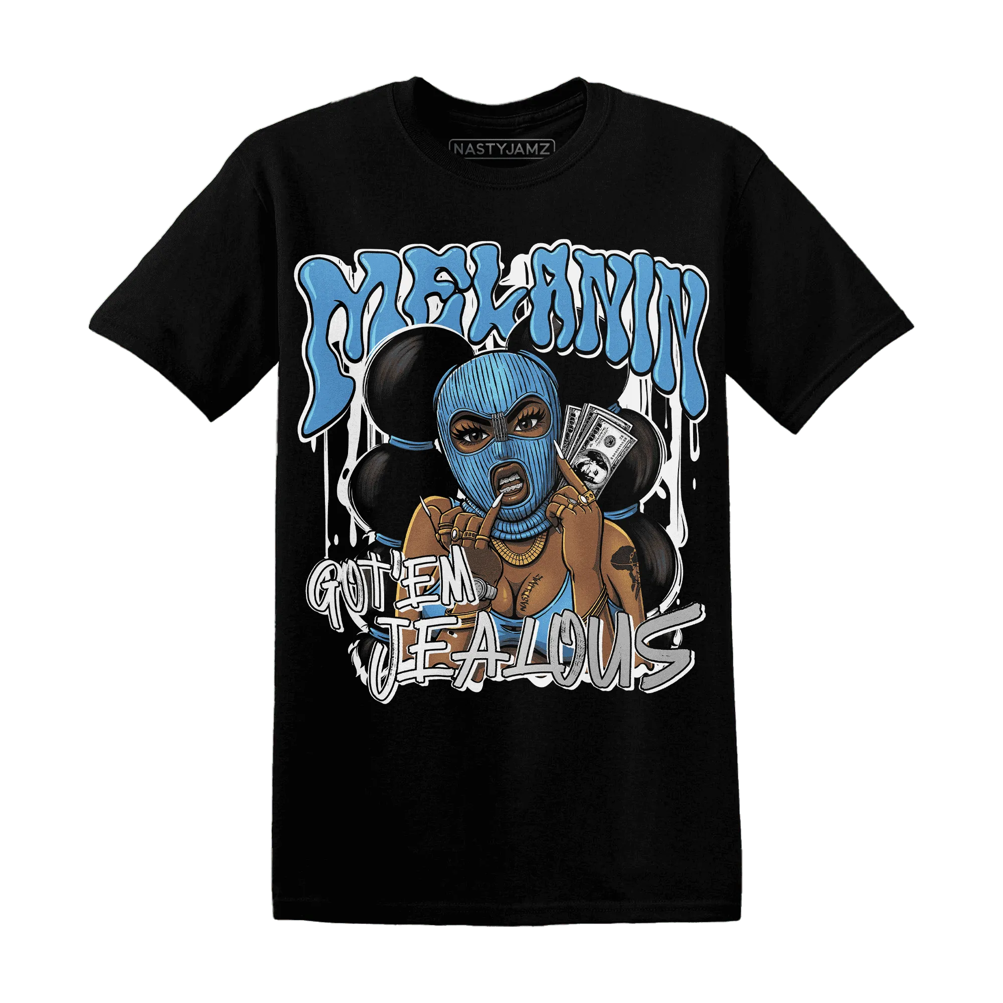 NastyJamz-Carolina-Blue-Univercitii-17s-T-Shirt-Match-Melanin-Got-Em-Jealous