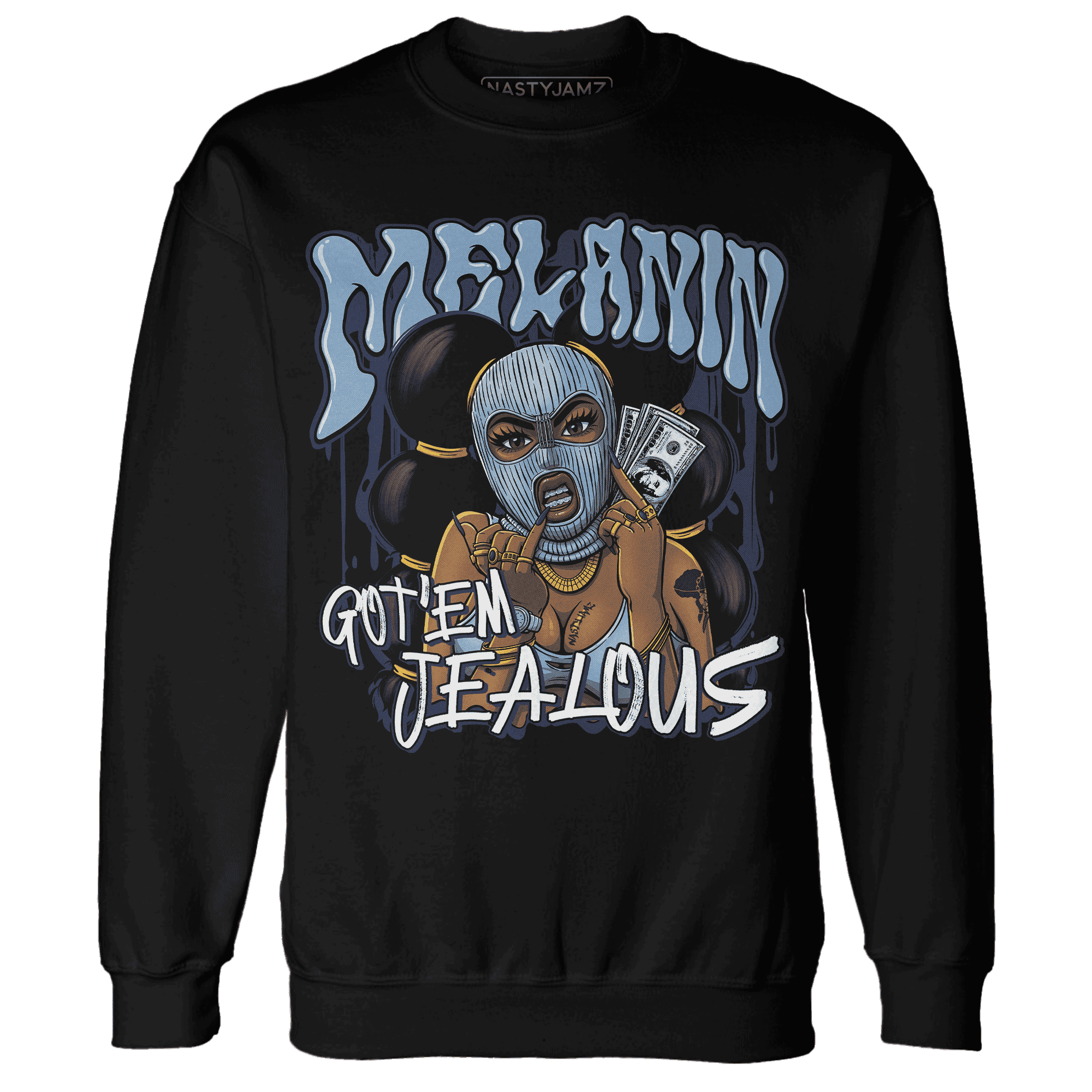First In Flight 1s Sweatshirt Match Melanin Got Em Jealous - NastyJamz