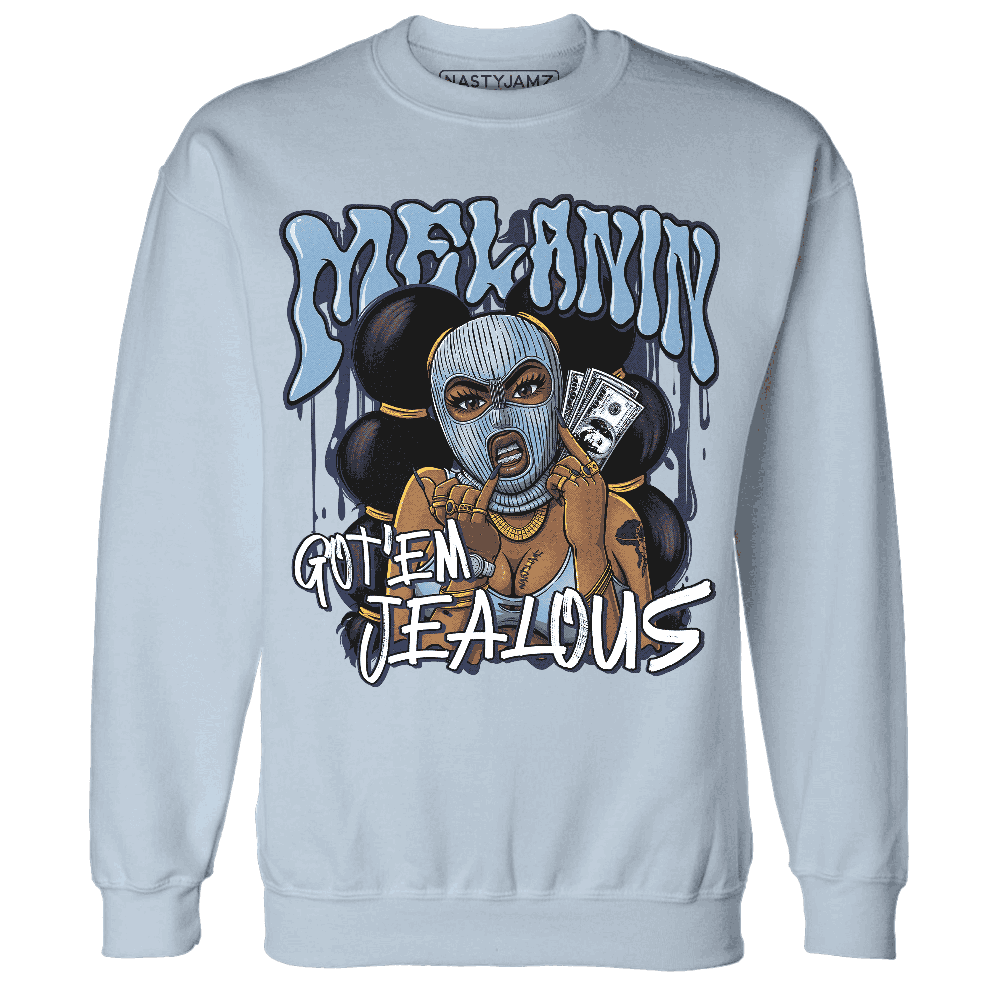 First In Flight 1s Sweatshirt Match Melanin Got Em Jealous - NastyJamz