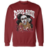 High 85 Metallic Burgundy 1s Sweatshirt Match Melanin Got Em Jealous - NastyJamz