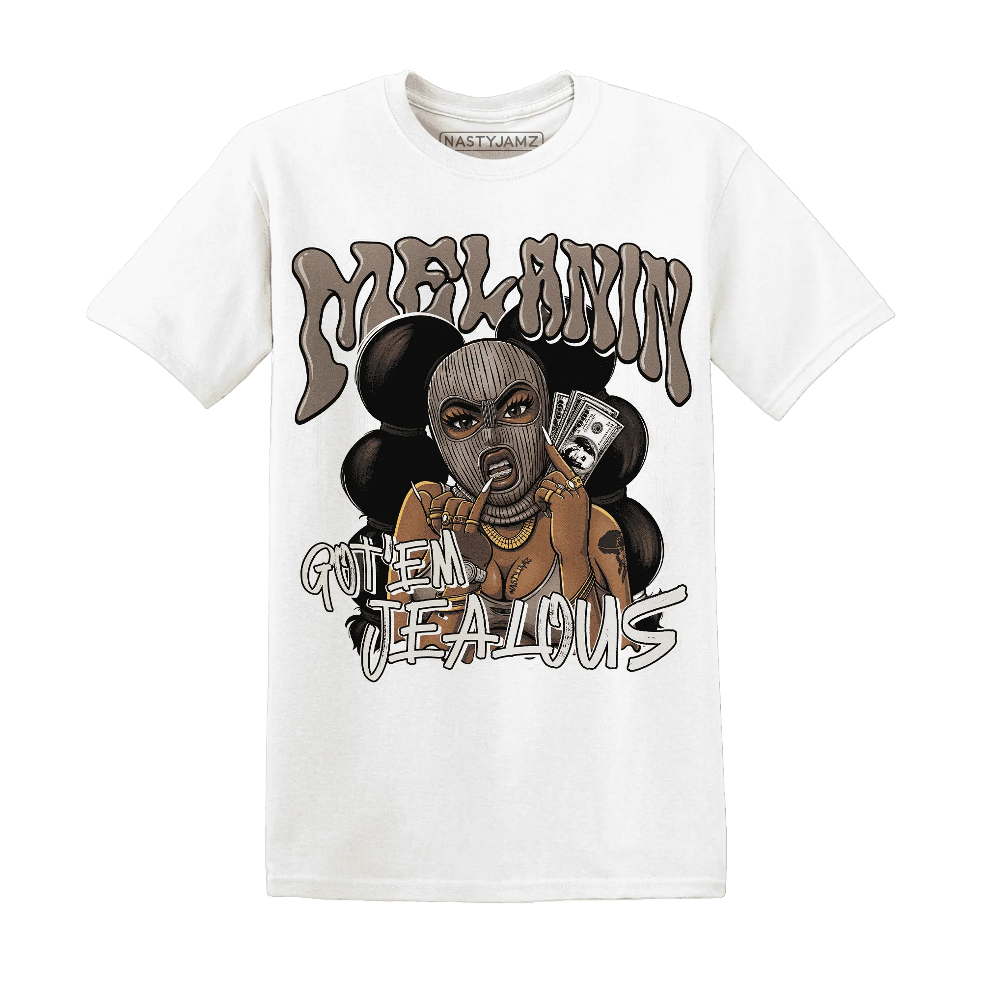 NastyJamz-Low-Mocha-1s-T-Shirt-Match-Melanin-Got-Em-Jealous