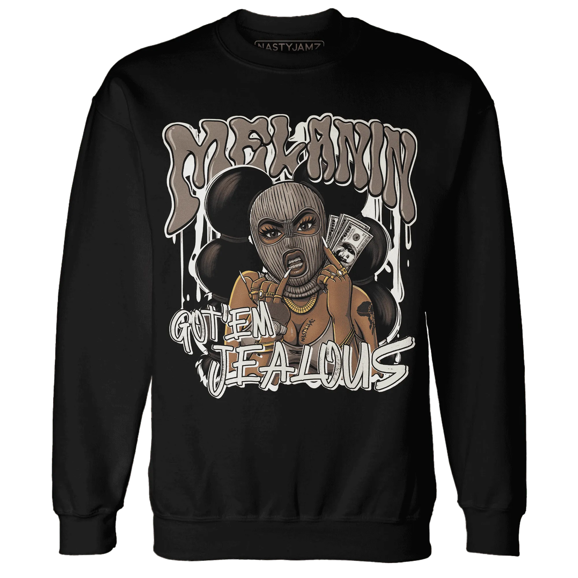 NastyJamz-Low-Mocha-1s-Sweatshirt-Match-Melanin-Got-Em-Jealous