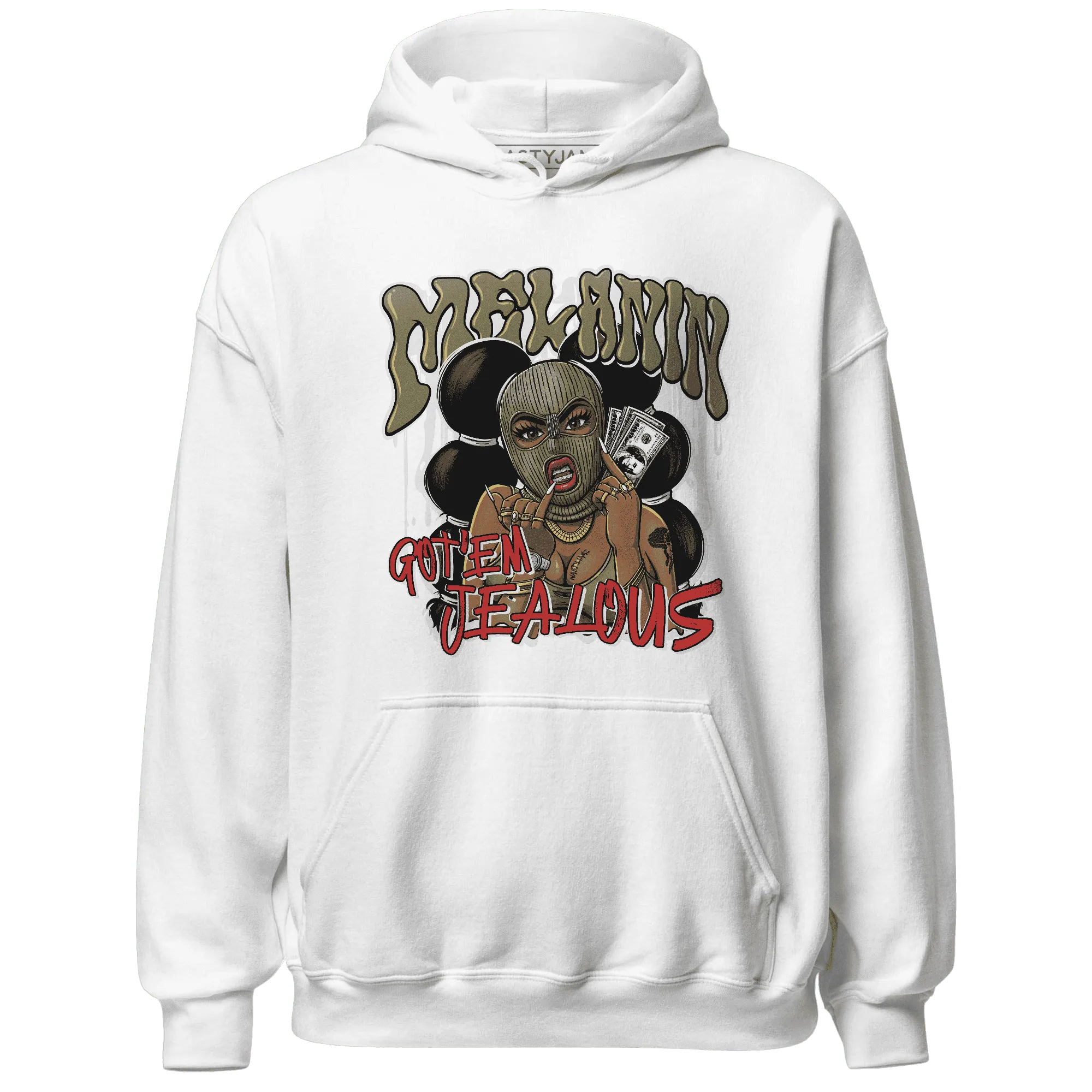 NastyJamz-Medium-Olive-1s-Hoodie-Match-Melanin-Got-Em-Jealous