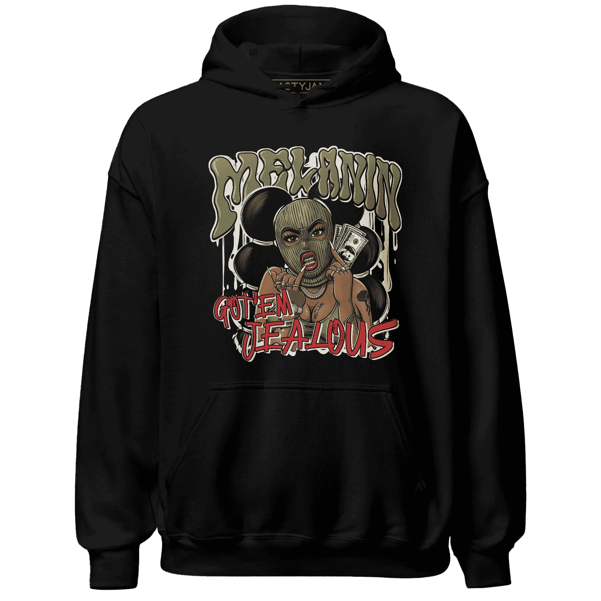 NastyJamz-Medium-Olive-1s-Hoodie-Match-Melanin-Got-Em-Jealous