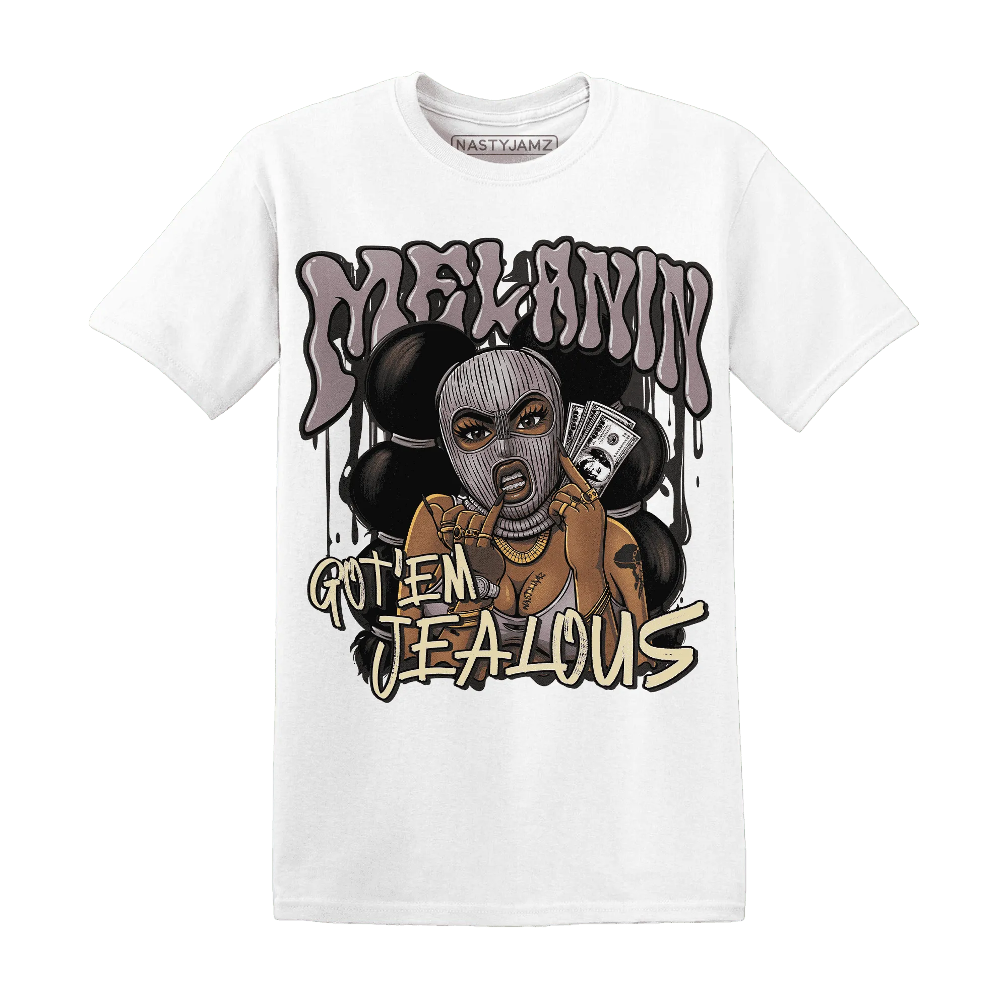 NastyJamz-Black-Violet-Ore-3s-T-Shirt-Match-Melanin-Got-Em-Jealous