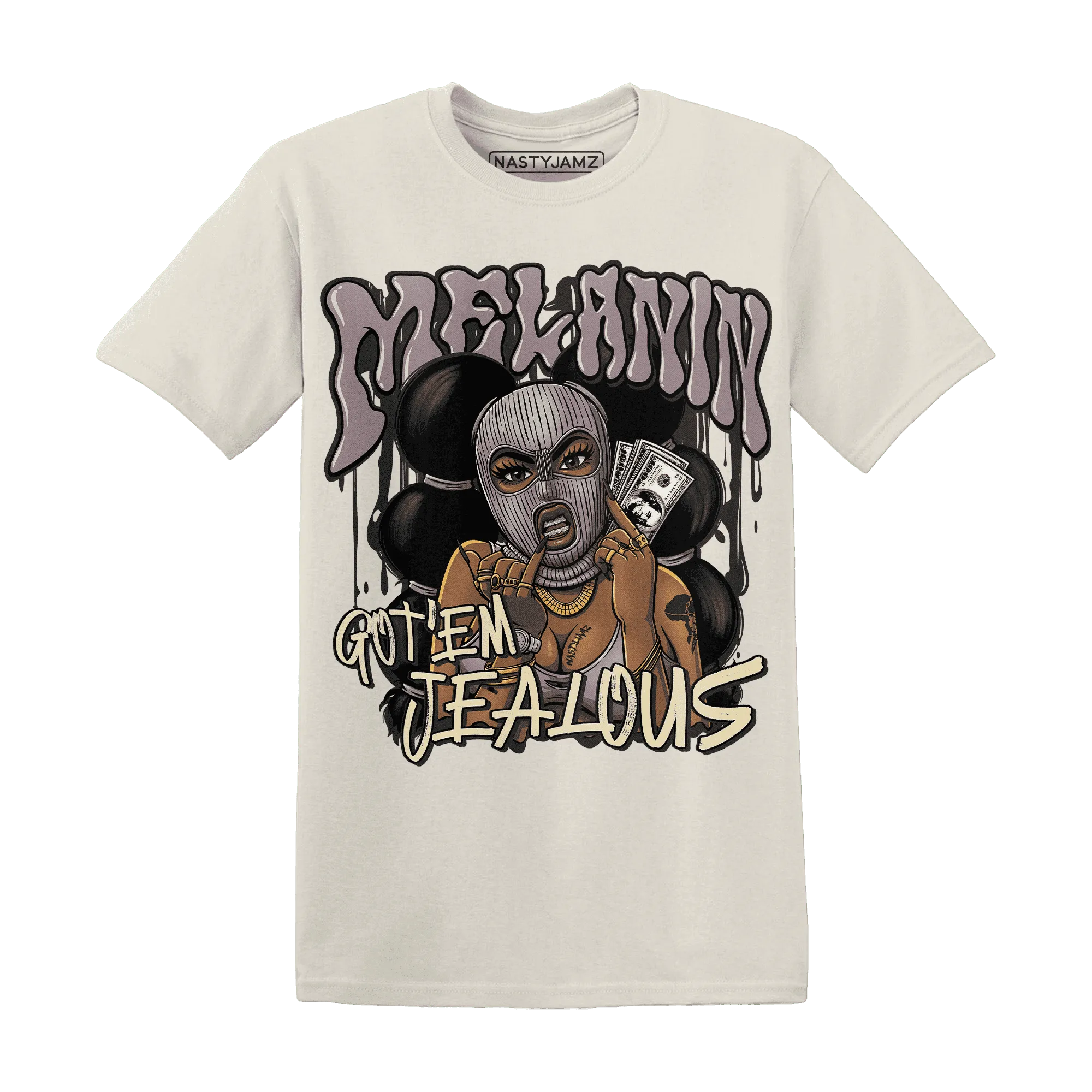 NastyJamz-Black-Violet-Ore-3s-T-Shirt-Match-Melanin-Got-Em-Jealous
