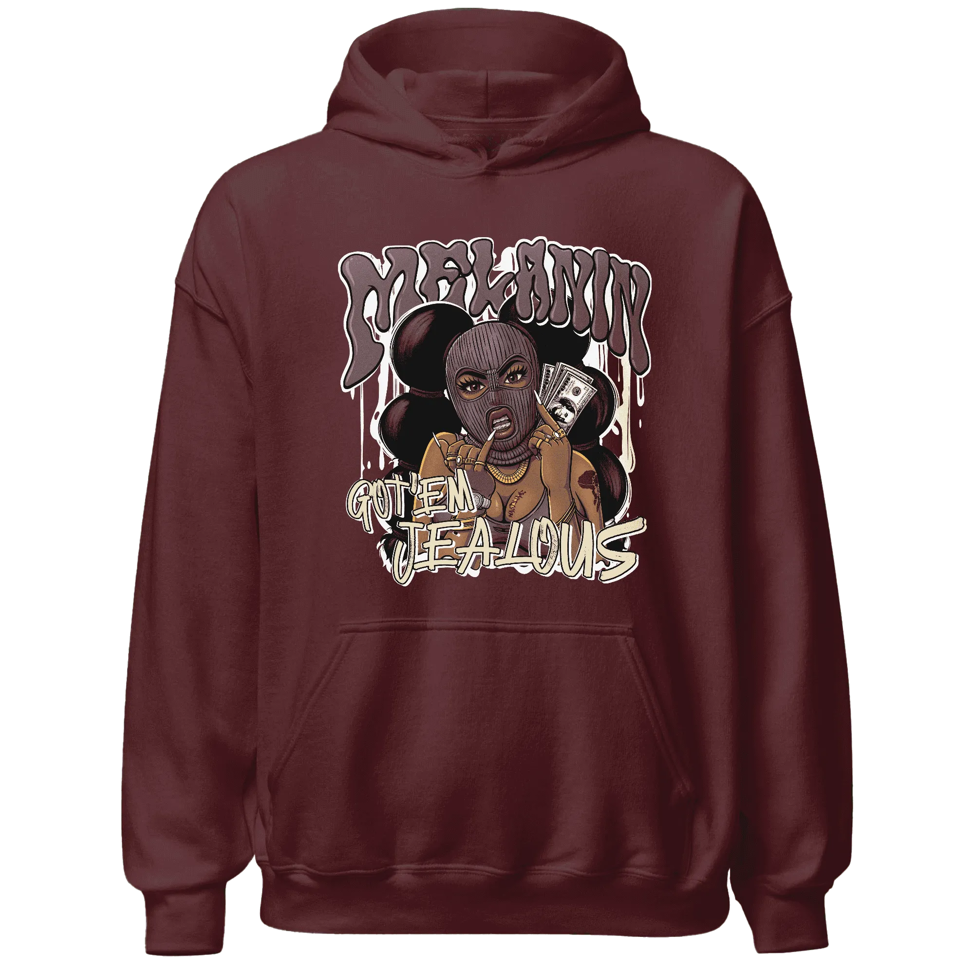 NastyJamz-Burgundy-Crush-3s-Hoodie-Match-Melanin-Got-Em-Jealous
