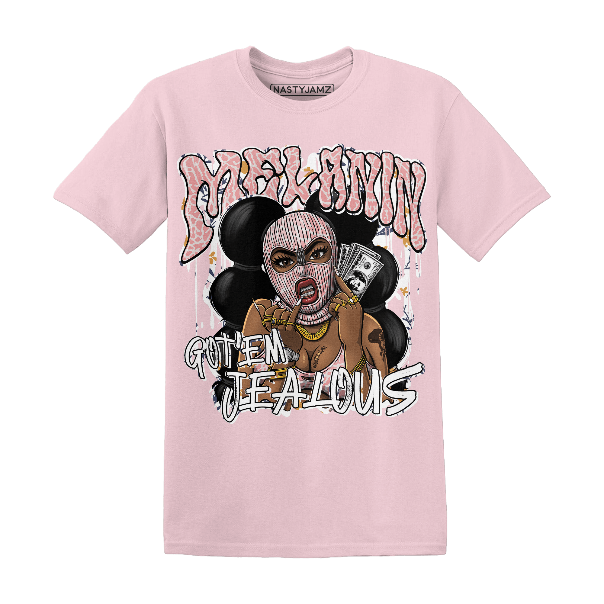 Red Stardust 3s T Shirt Match Melanin Got Em Jealous - NastyJamz