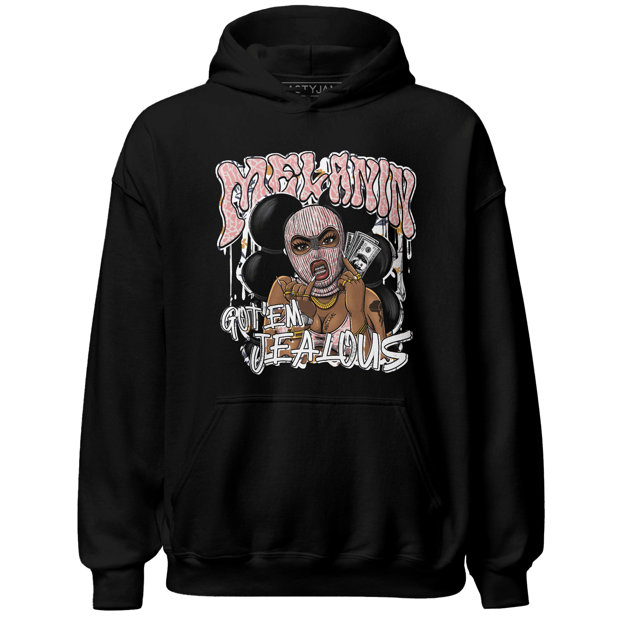 Red Stardust 3s Hoodie Match Melanin Got Em Jealous - NastyJamz