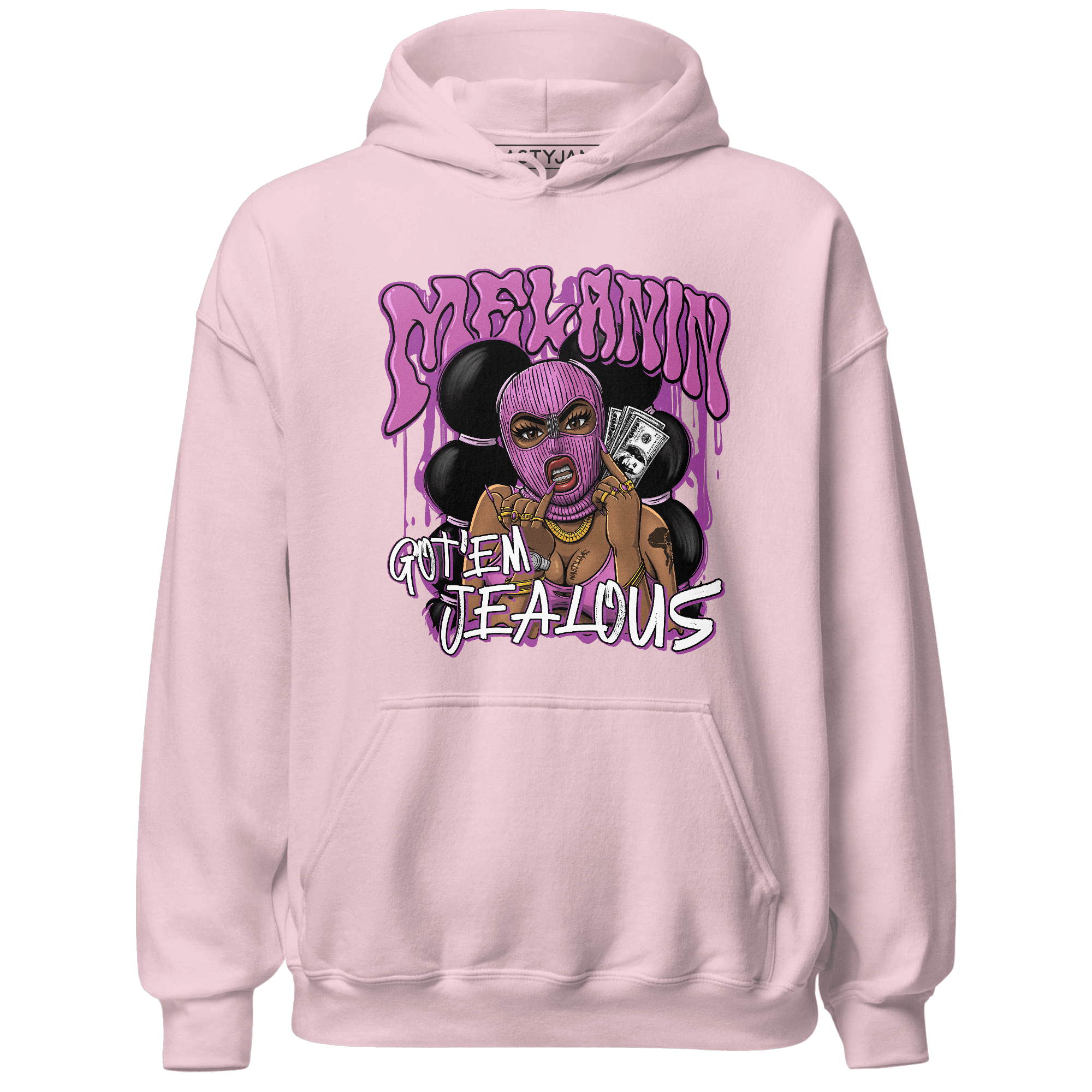 GS Hyper Violet 4s Hoodie Match Melanin Got Em Jealous - NastyJamz