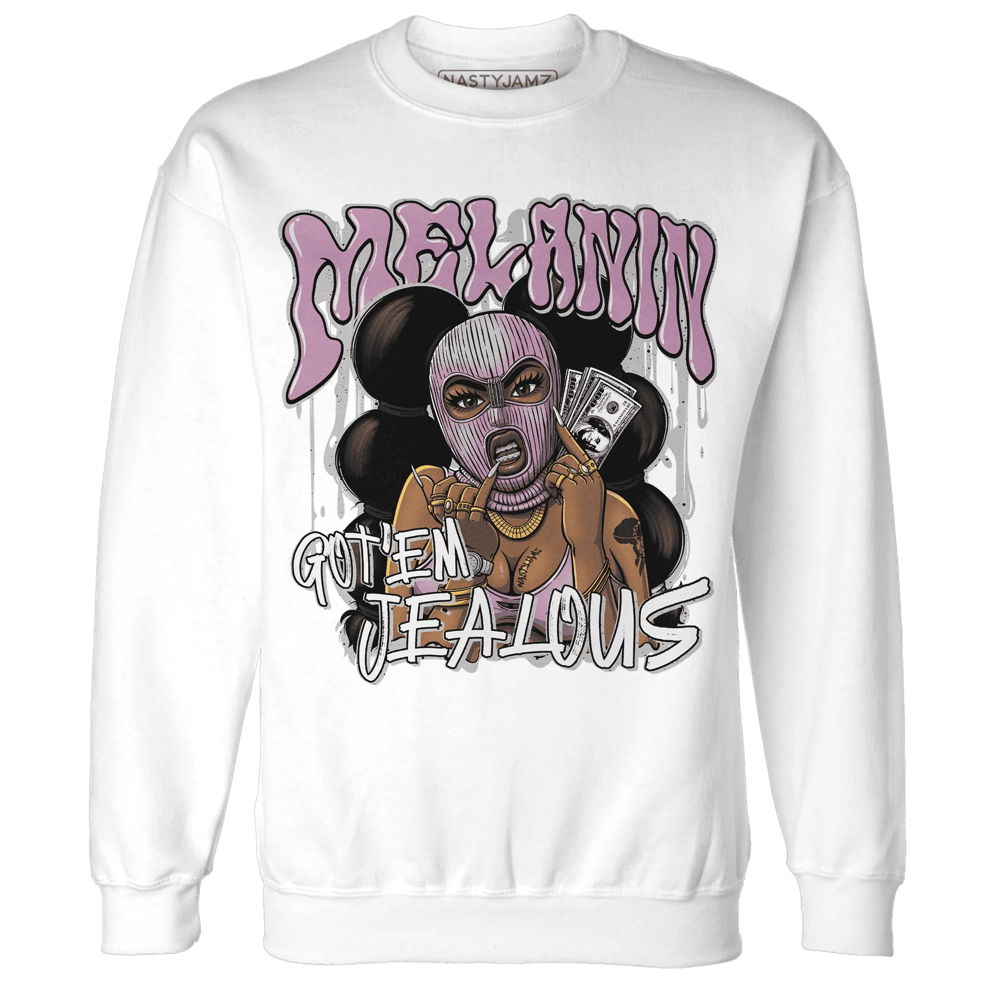 Orchid-Neutral-Grey-Black-White-4s-NastyJamz-Sweatshirt-Match-Melanin-Got-Em-Jealous