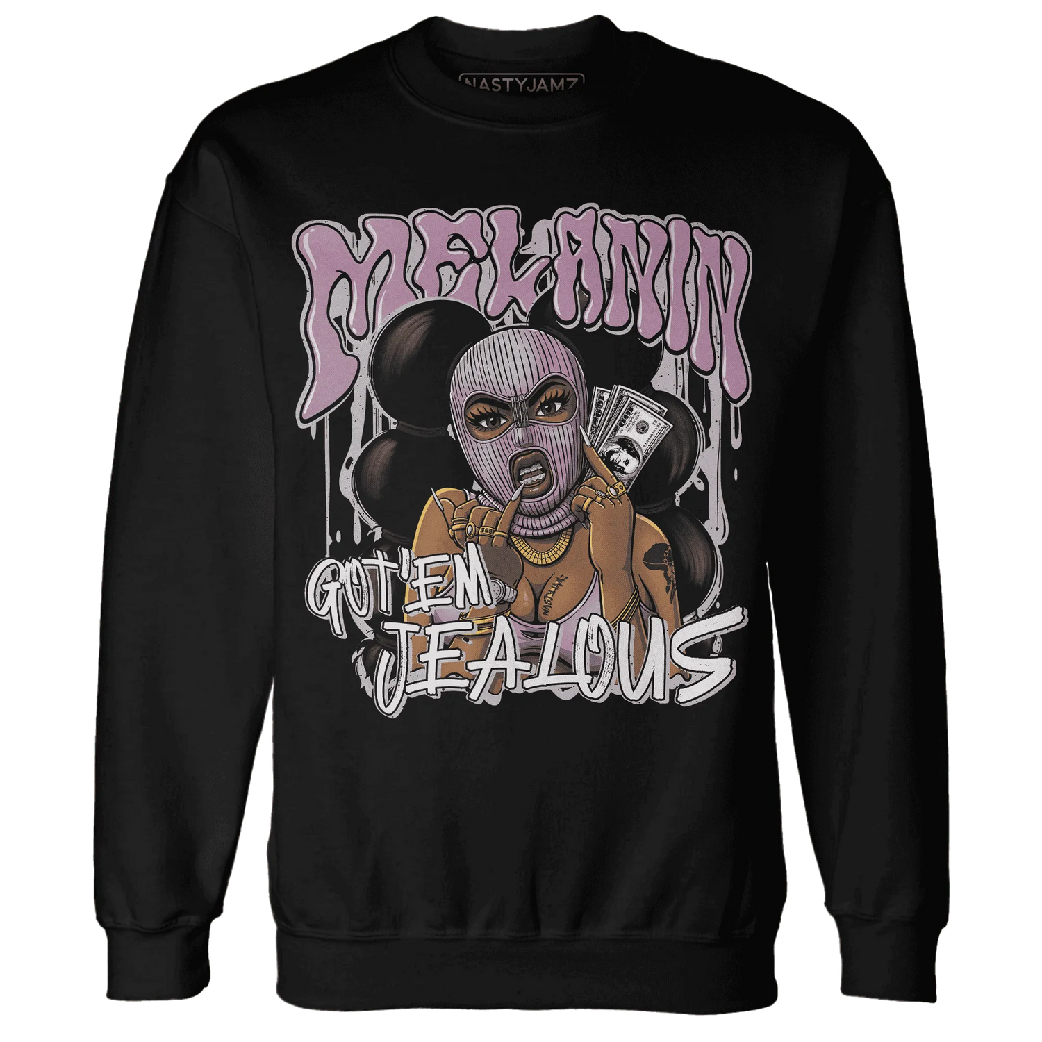 Orchid-Neutral-Grey-Black-White-4s-NastyJamz-Sweatshirt-Match-Melanin-Got-Em-Jealous