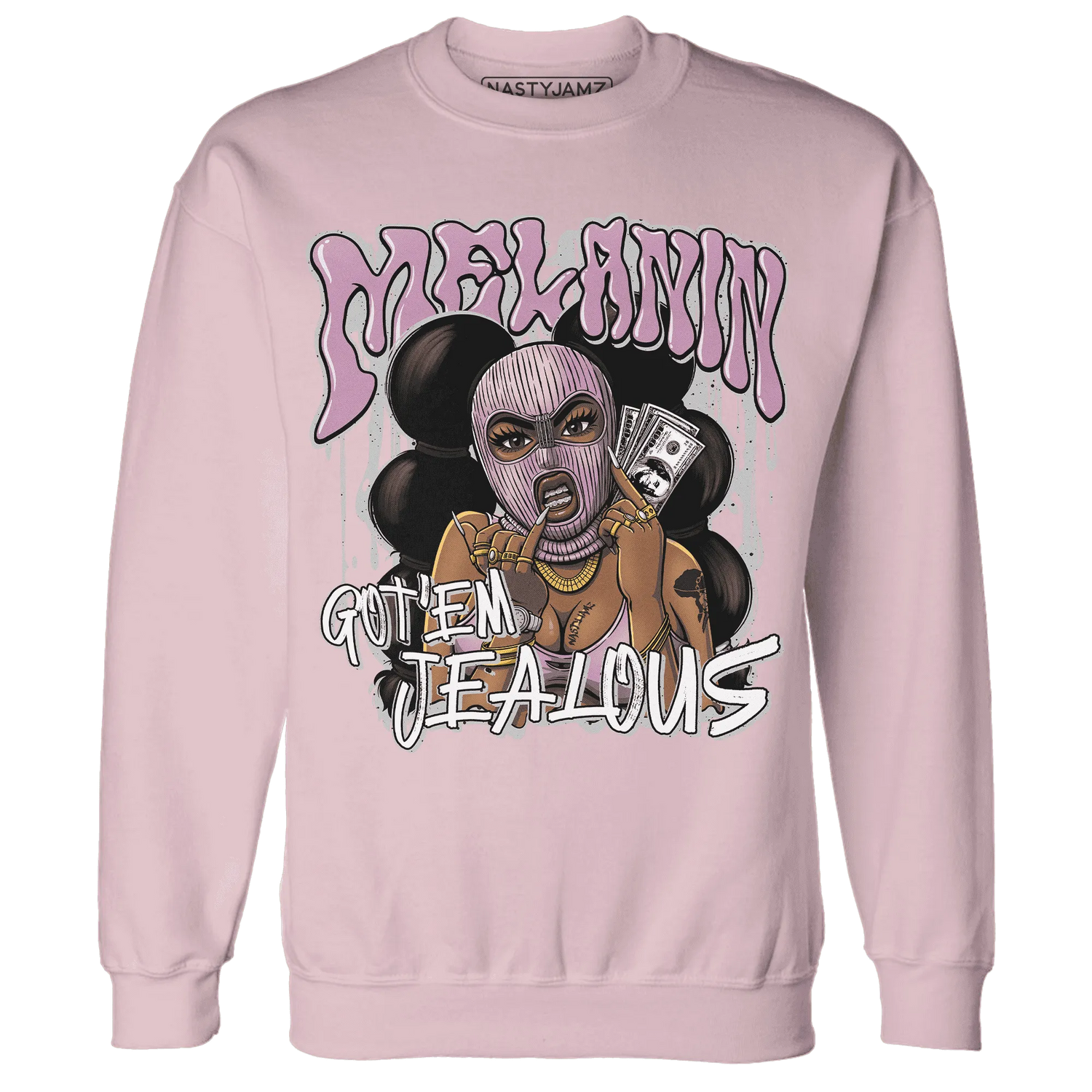 Orchid-Neutral-Grey-Black-White-4s-NastyJamz-Sweatshirt-Match-Melanin-Got-Em-Jealous