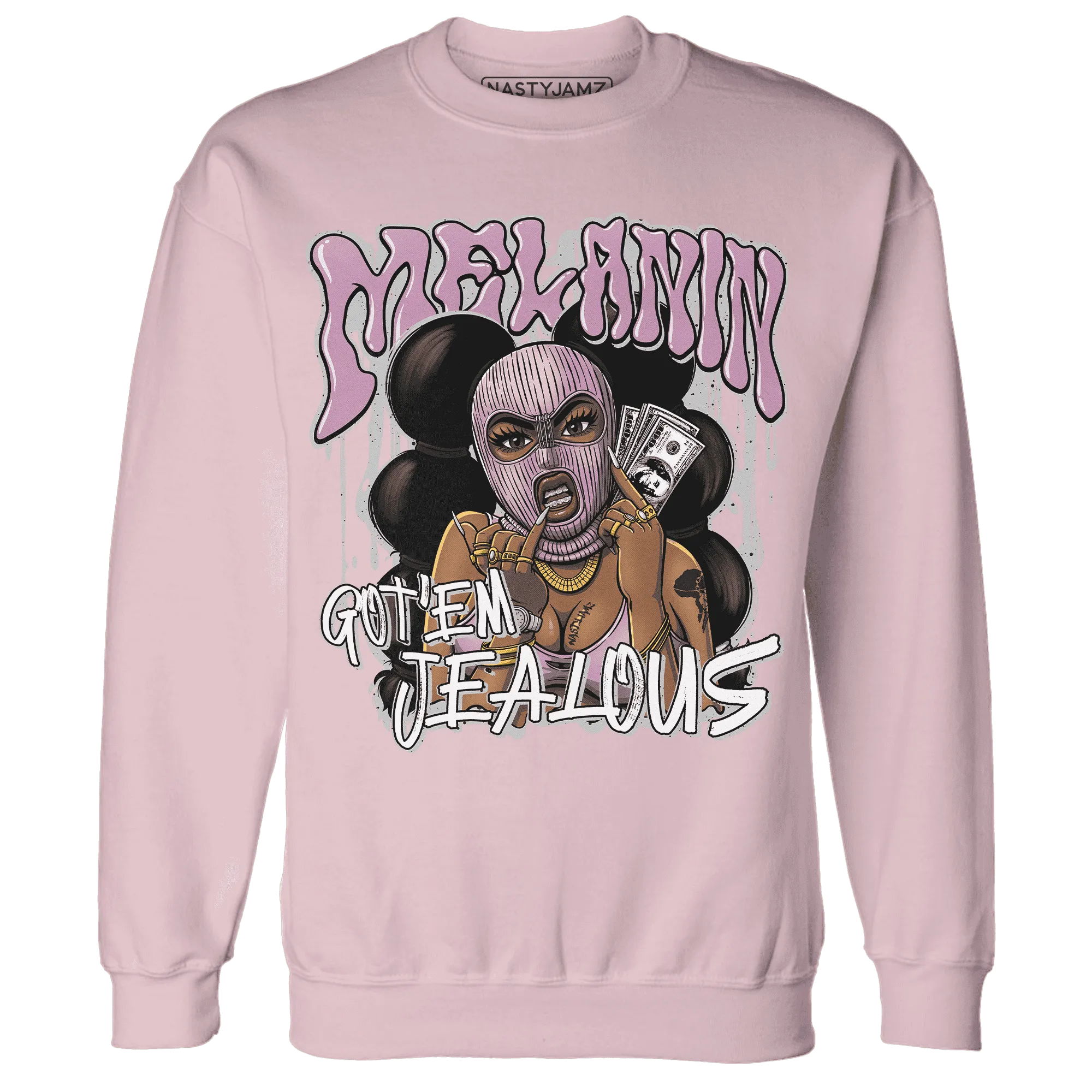 Orchid-Neutral-Grey-Black-White-4s-NastyJamz-Sweatshirt-Match-Melanin-Got-Em-Jealous