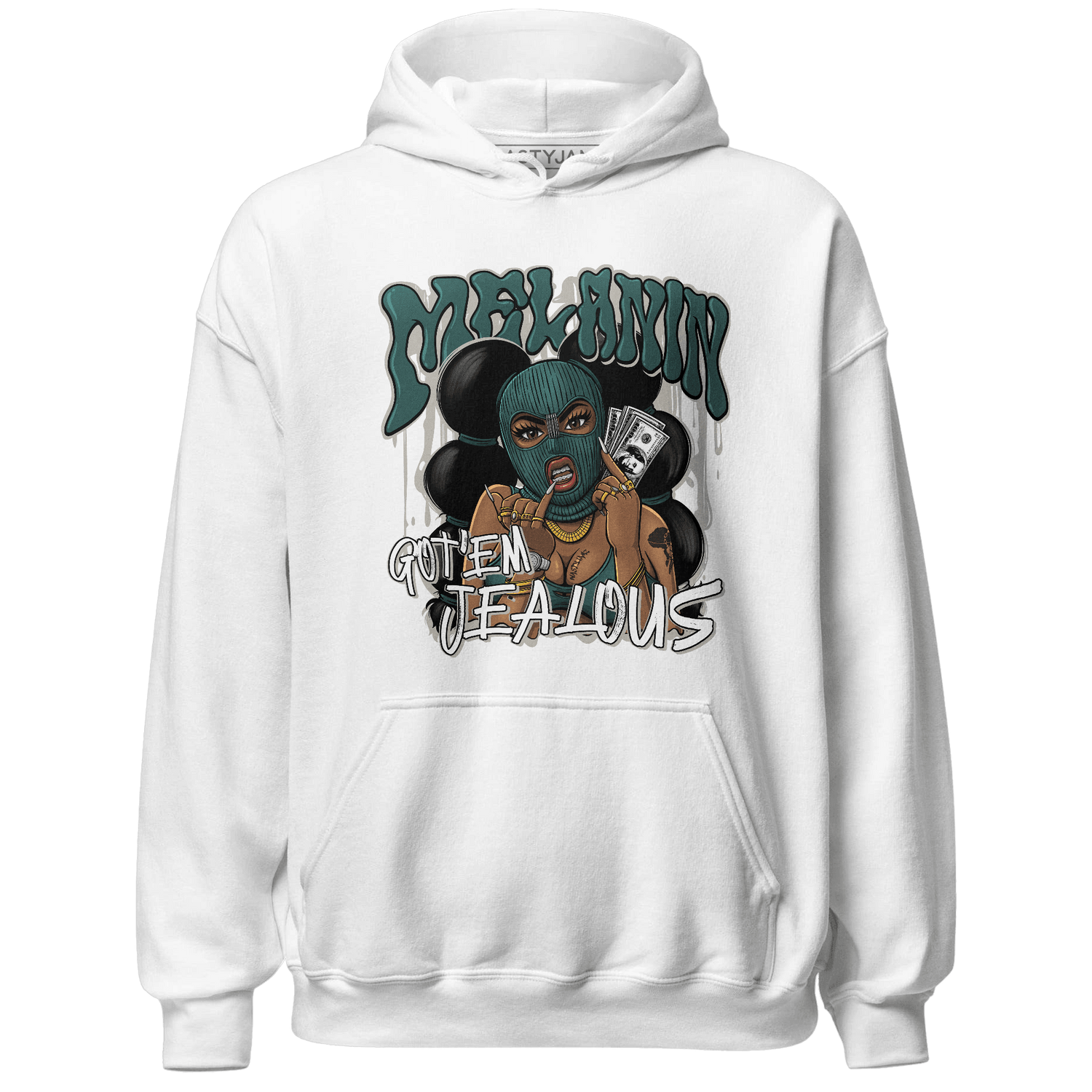 Oxidized Green 4s Hoodie Match Melanin Got Em Jealous - NastyJamz