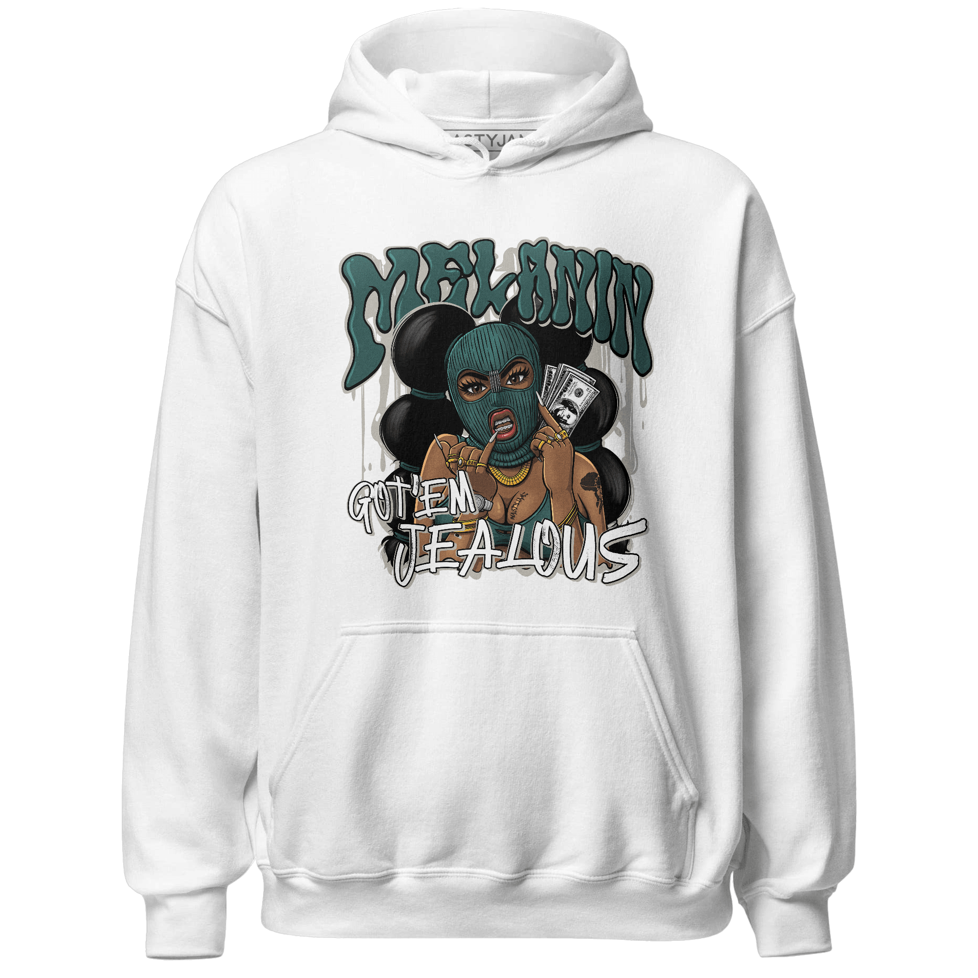Oxidized Green 4s Hoodie Match Melanin Got Em Jealous - NastyJamz
