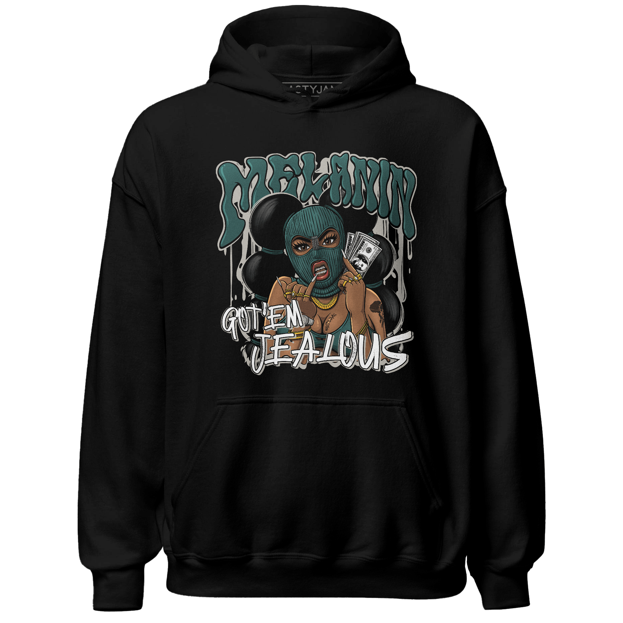 Oxidized Green 4s Hoodie Match Melanin Got Em Jealous - NastyJamz