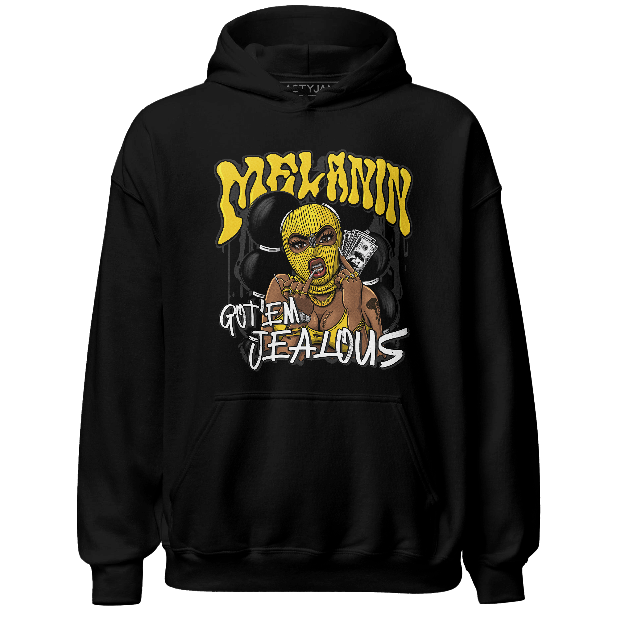 Vivid Sulfur 4s Hoodie Match Melanin Got Em Jealous - NastyJamz