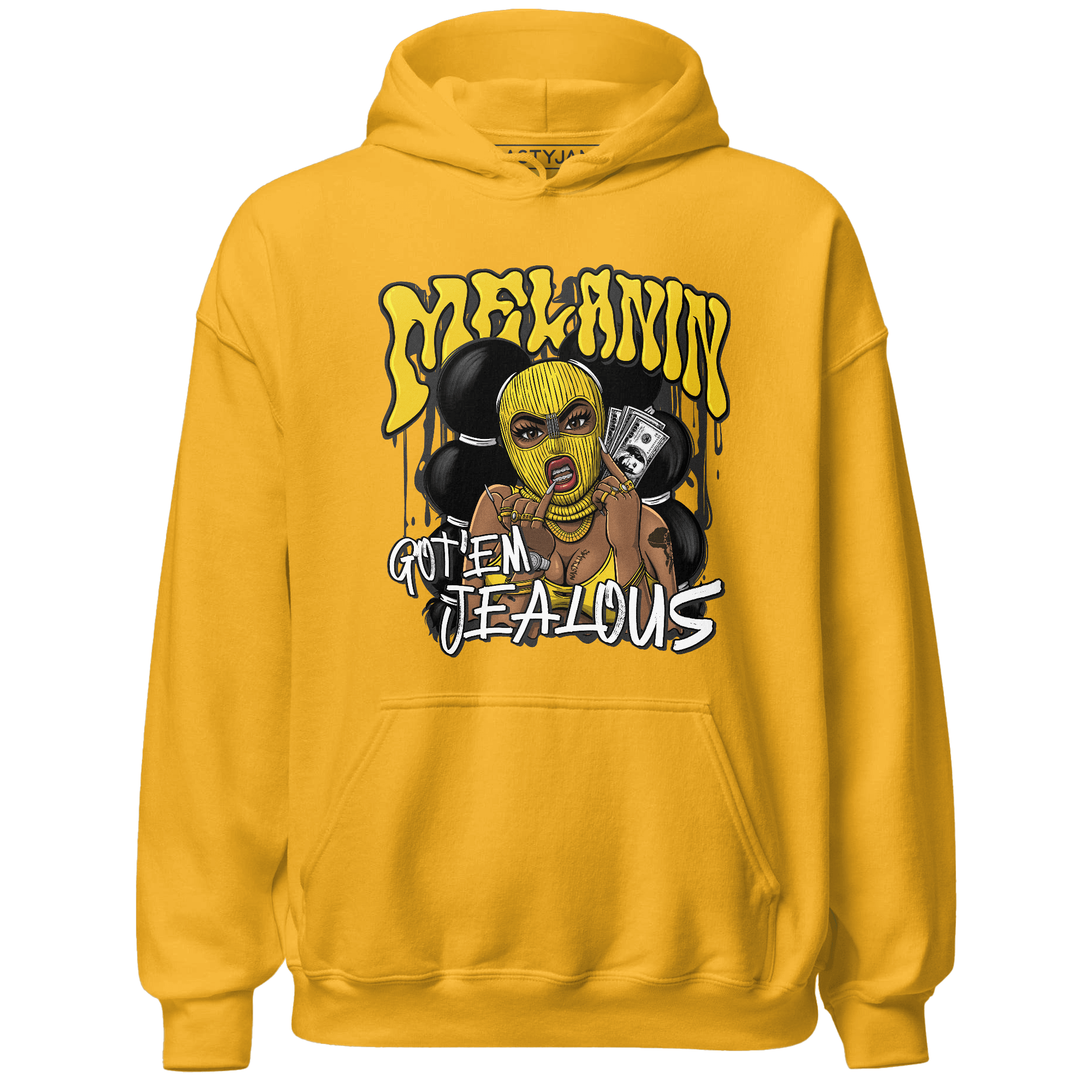 Vivid Sulfur 4s Hoodie Match Melanin Got Em Jealous - NastyJamz