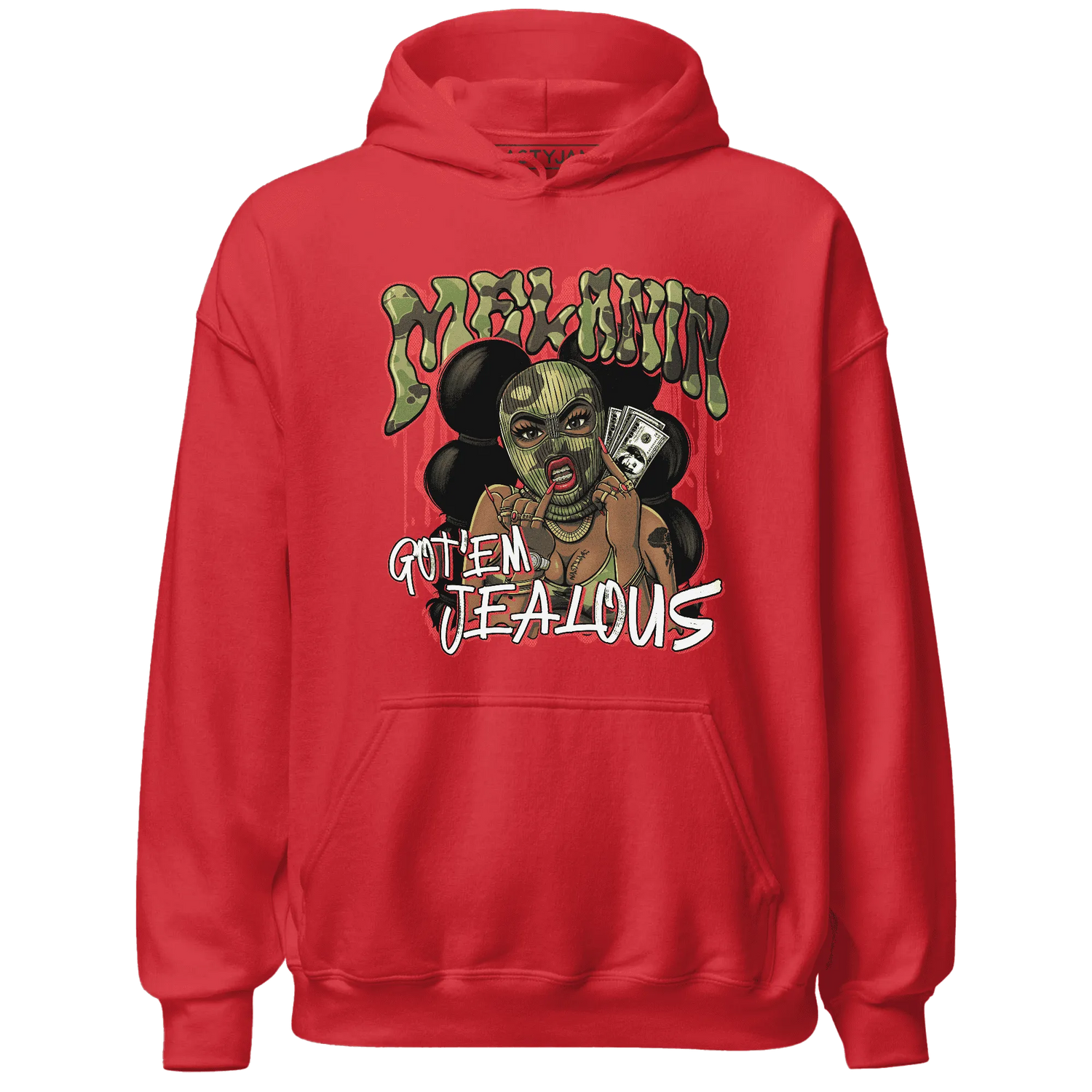 AM-90-Dark-Sage-Solar-Red-NastyJamz-Hoodie-Match-Melanin-Got-Em-Jealous
