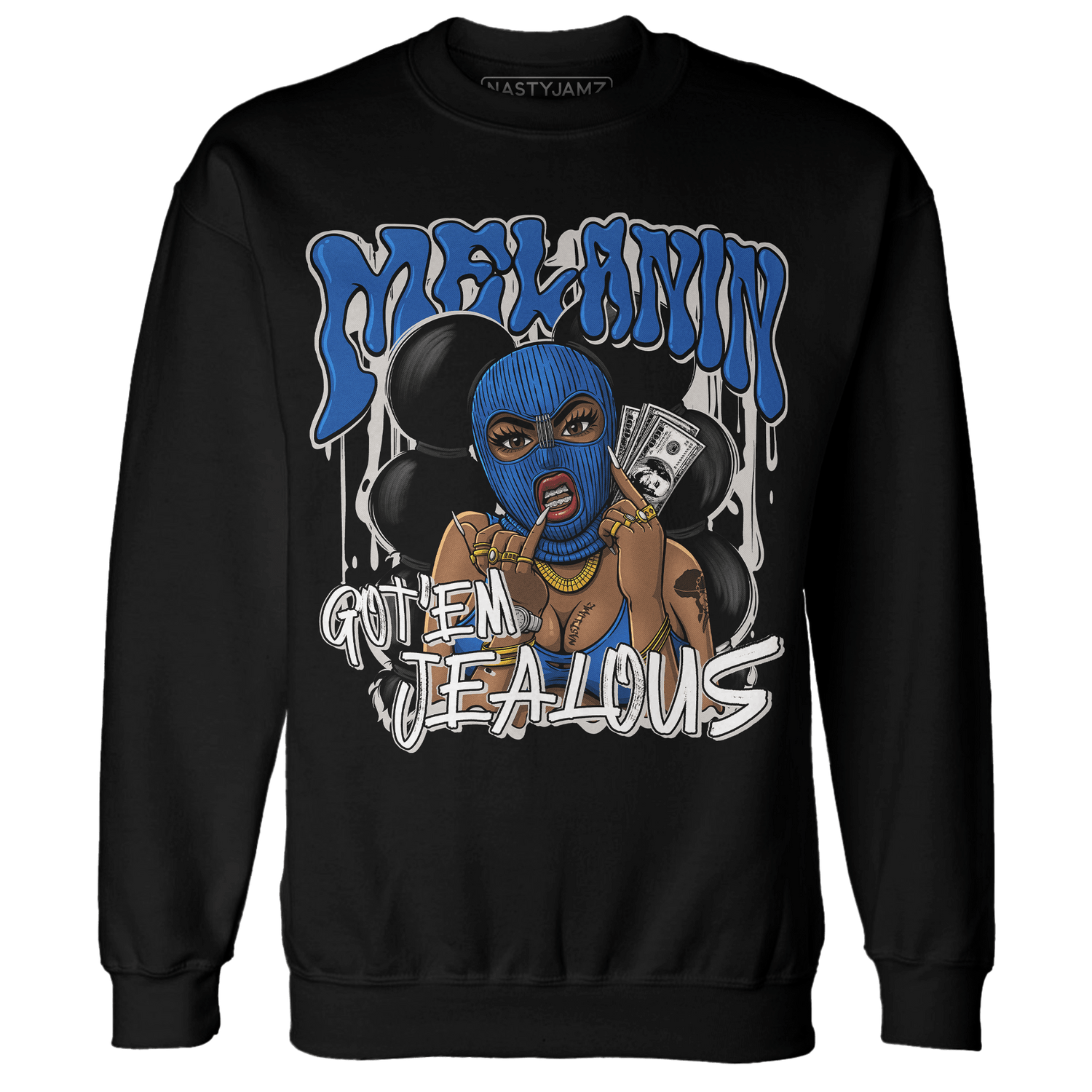 Air Max 1 86 Royal Sweatshirt Match Melanin Got Em Jealous - NastyJamz