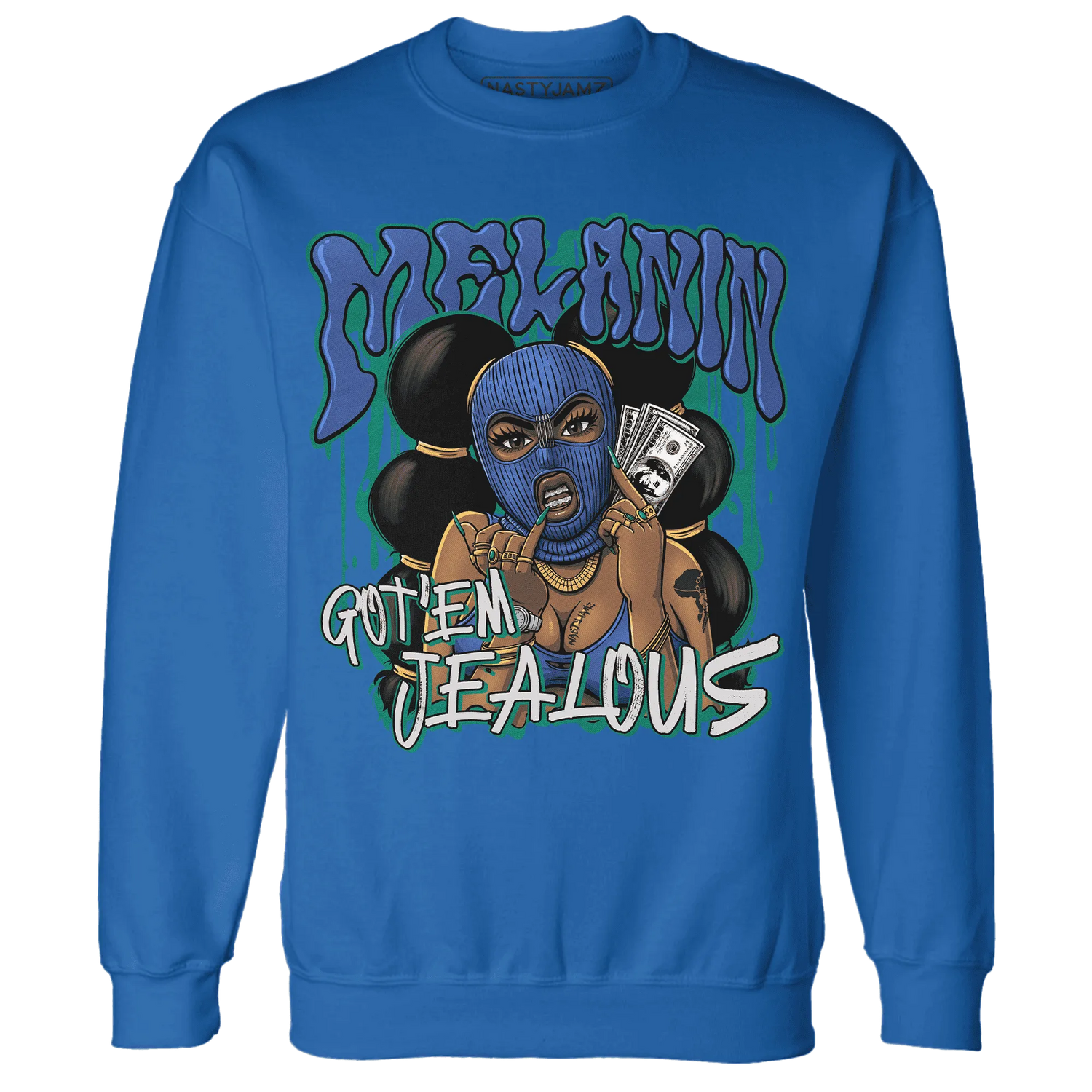 Dunk-Hyper-Royal-Malachite-NastyJamz-Sweatshirt-Match-Melanin-Got-Em-Jealous