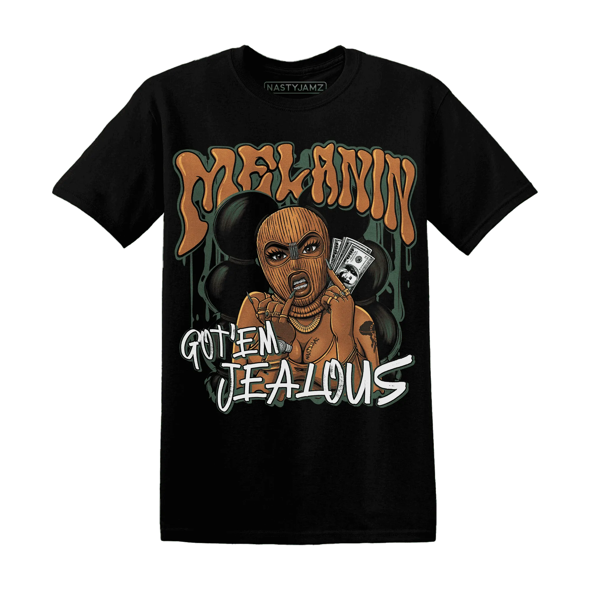 Dunk-Low-Ceramic-NastyJamz-T-Shirt-Match-Melanin-Got-Em-Jealous