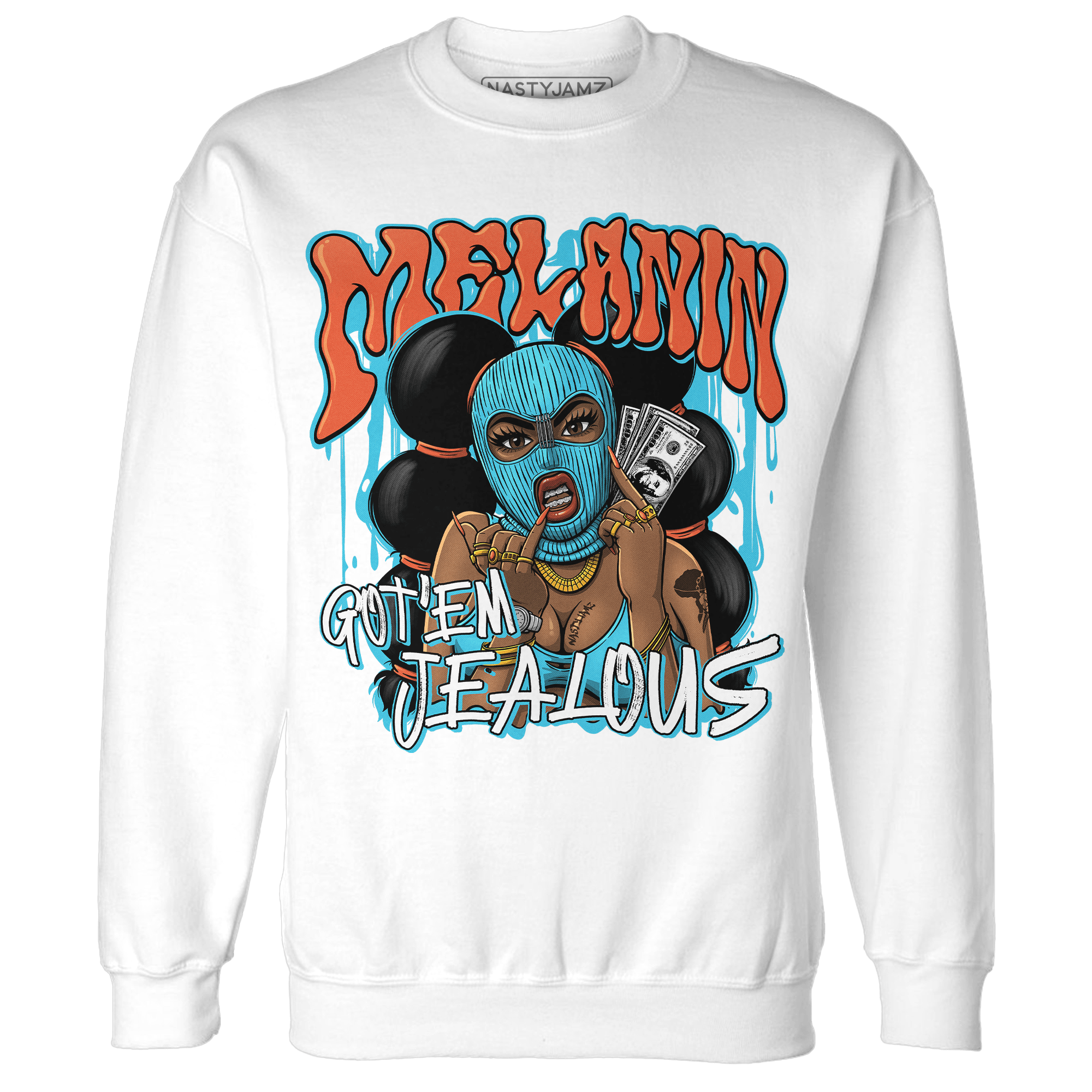 Dunk Low Dolphins Sweatshirt Match Melanin Got Em Jealous - NastyJamz
