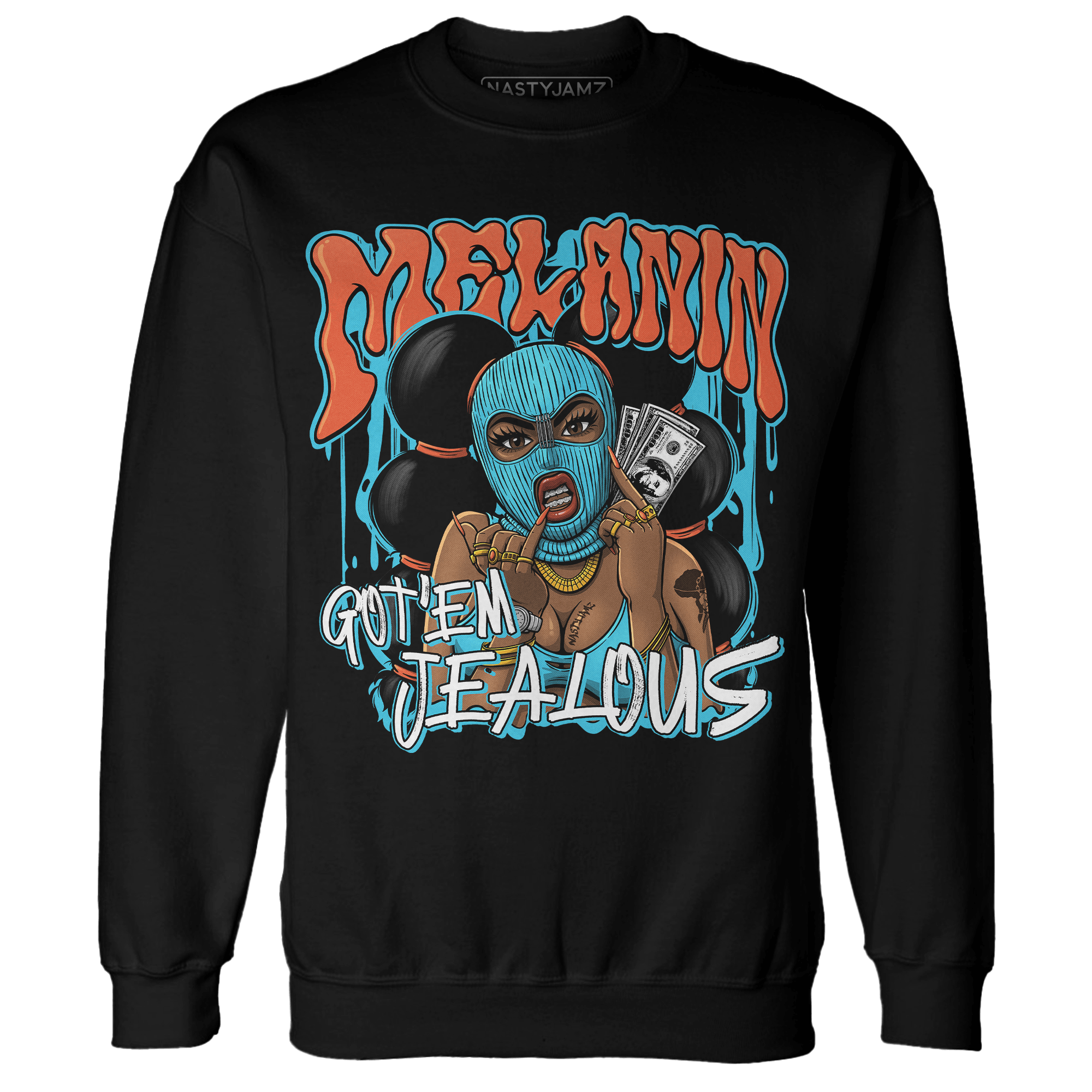 Dunk Low Dolphins Sweatshirt Match Melanin Got Em Jealous - NastyJamz