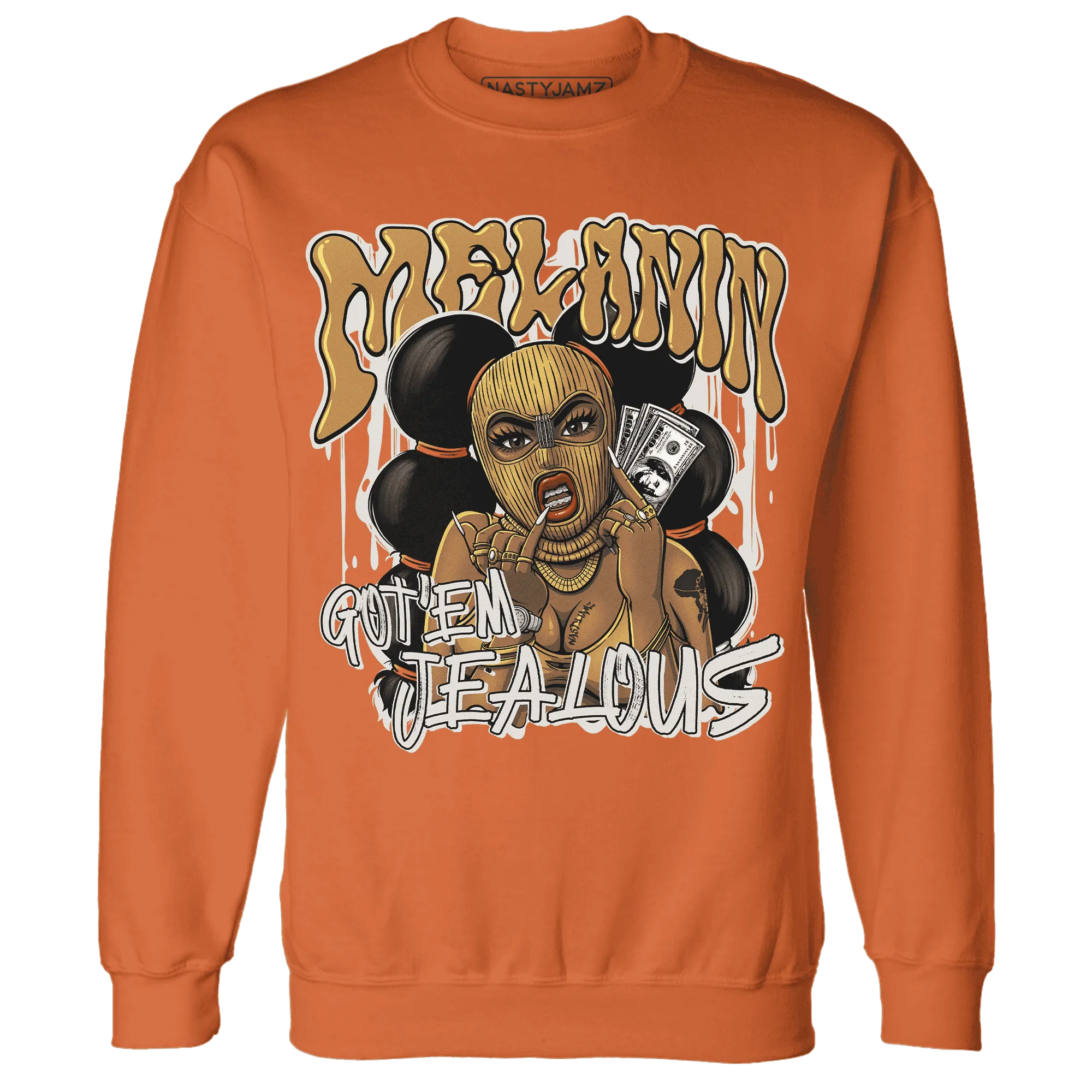 Dunk-Low-Retro-Wheat-Orange-NastyJamz-Sweatshirt-Match-Melanin-Got-Em-Jealous