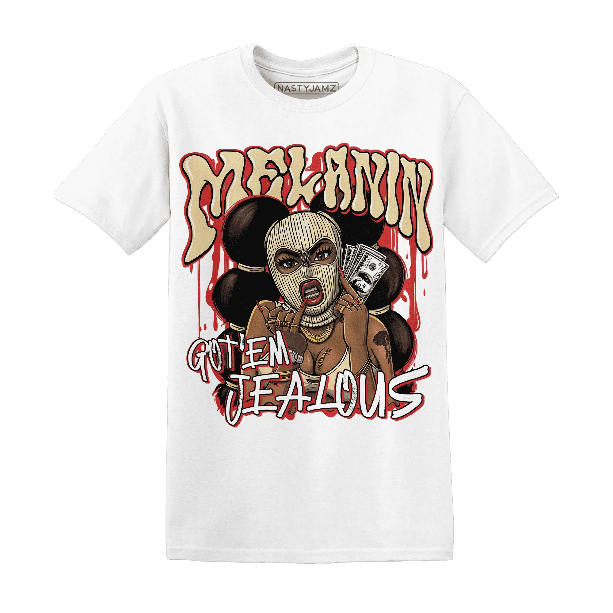 Dunk-Strawberry-Waffle-NastyJamz-T-Shirt-Match-Melanin-Got-Em-Jealous