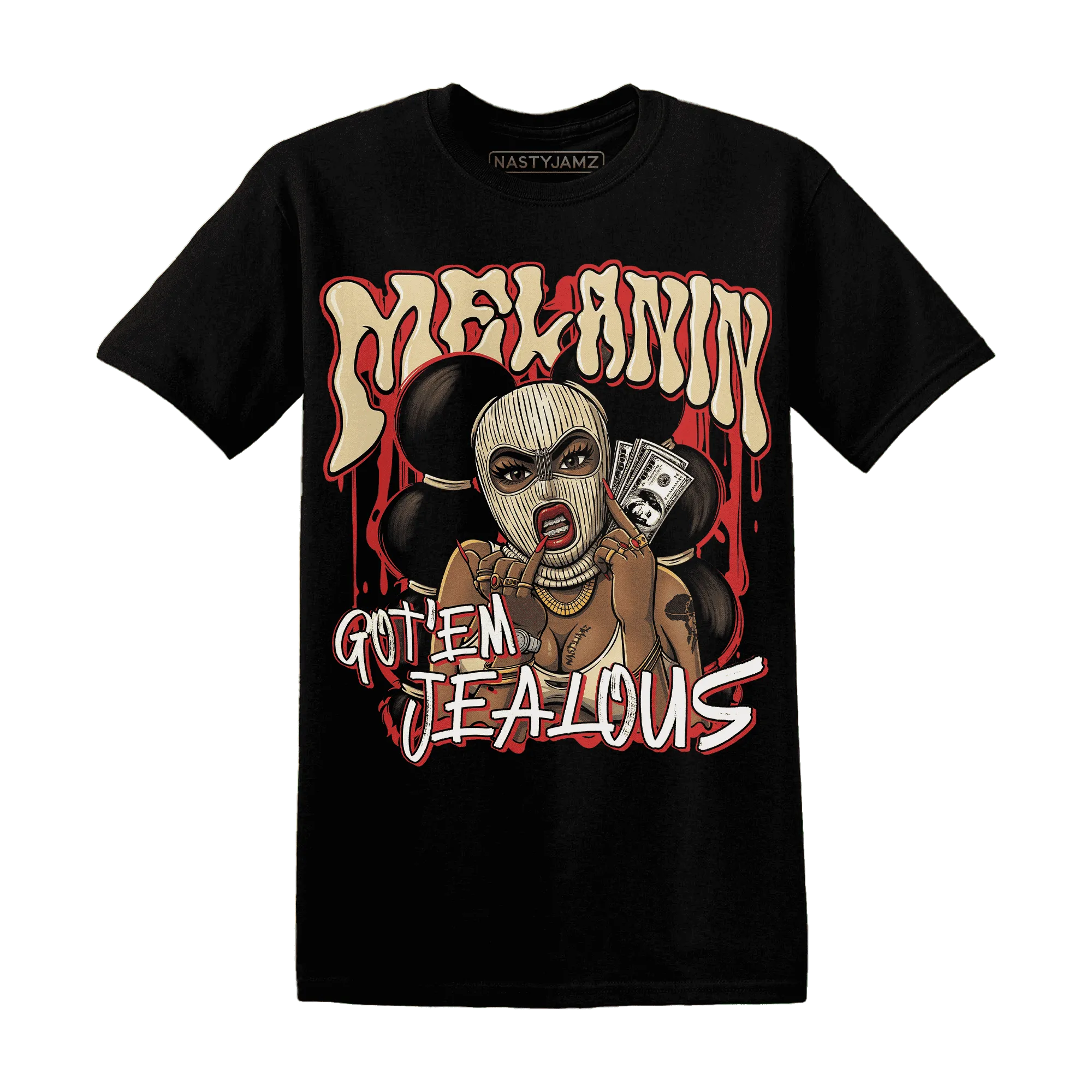 Dunk-Strawberry-Waffle-NastyJamz-T-Shirt-Match-Melanin-Got-Em-Jealous