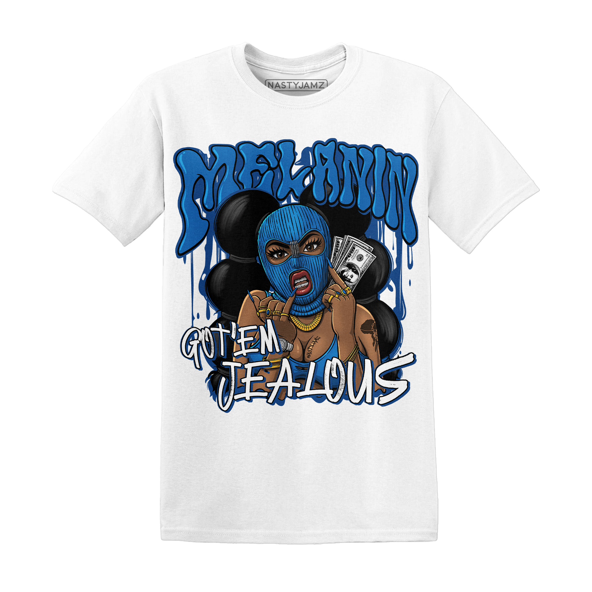 Royal Reimagined 1s T Shirt Match Melanin Got Em Jealous - NastyJamz