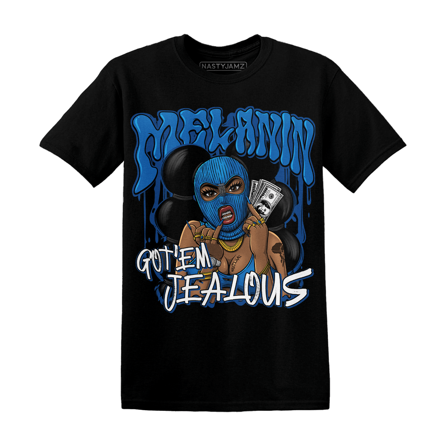 Royal Reimagined 1s T Shirt Match Melanin Got Em Jealous - NastyJamz