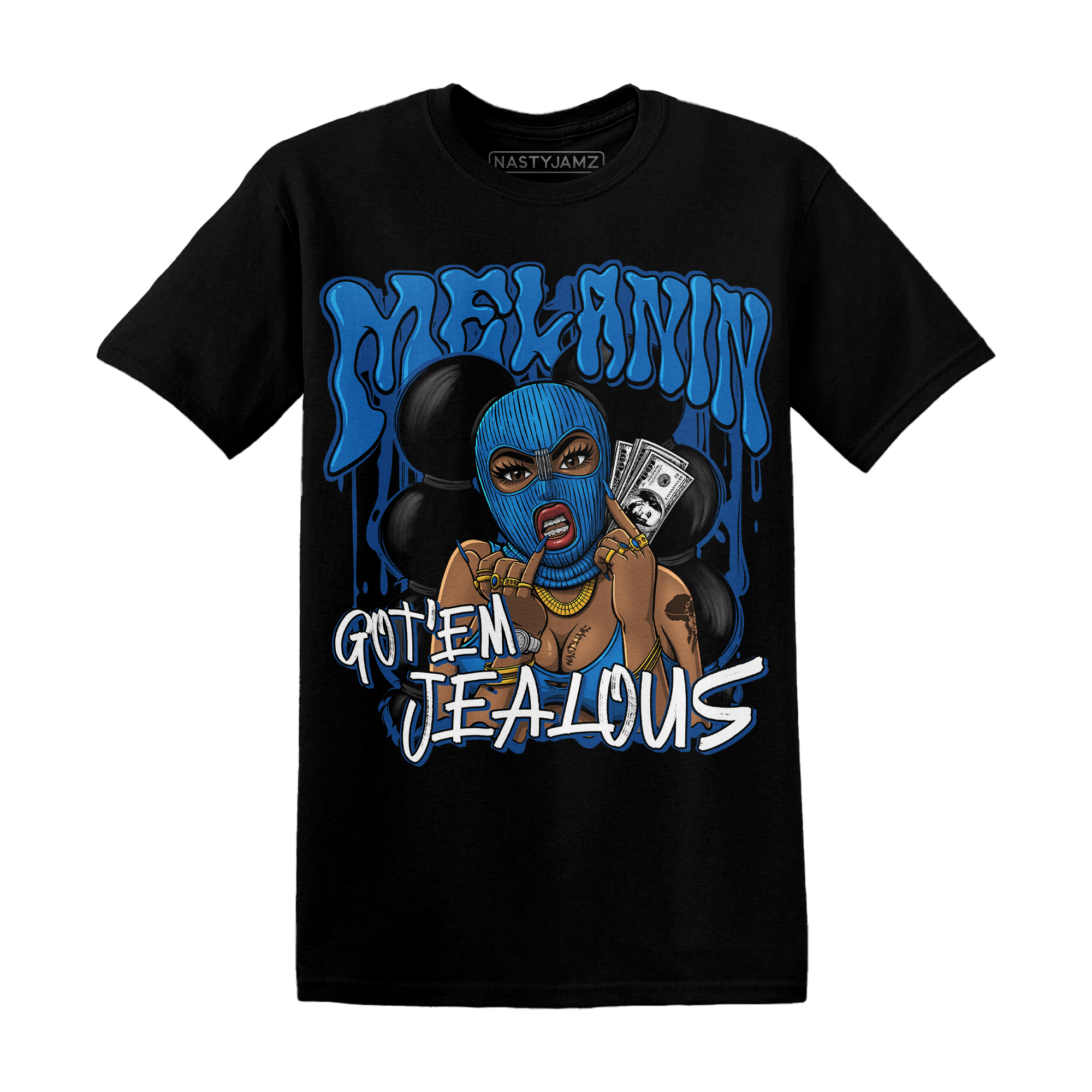 Royal Reimagined 1s T Shirt Match Melanin Got Em Jealous - NastyJamz