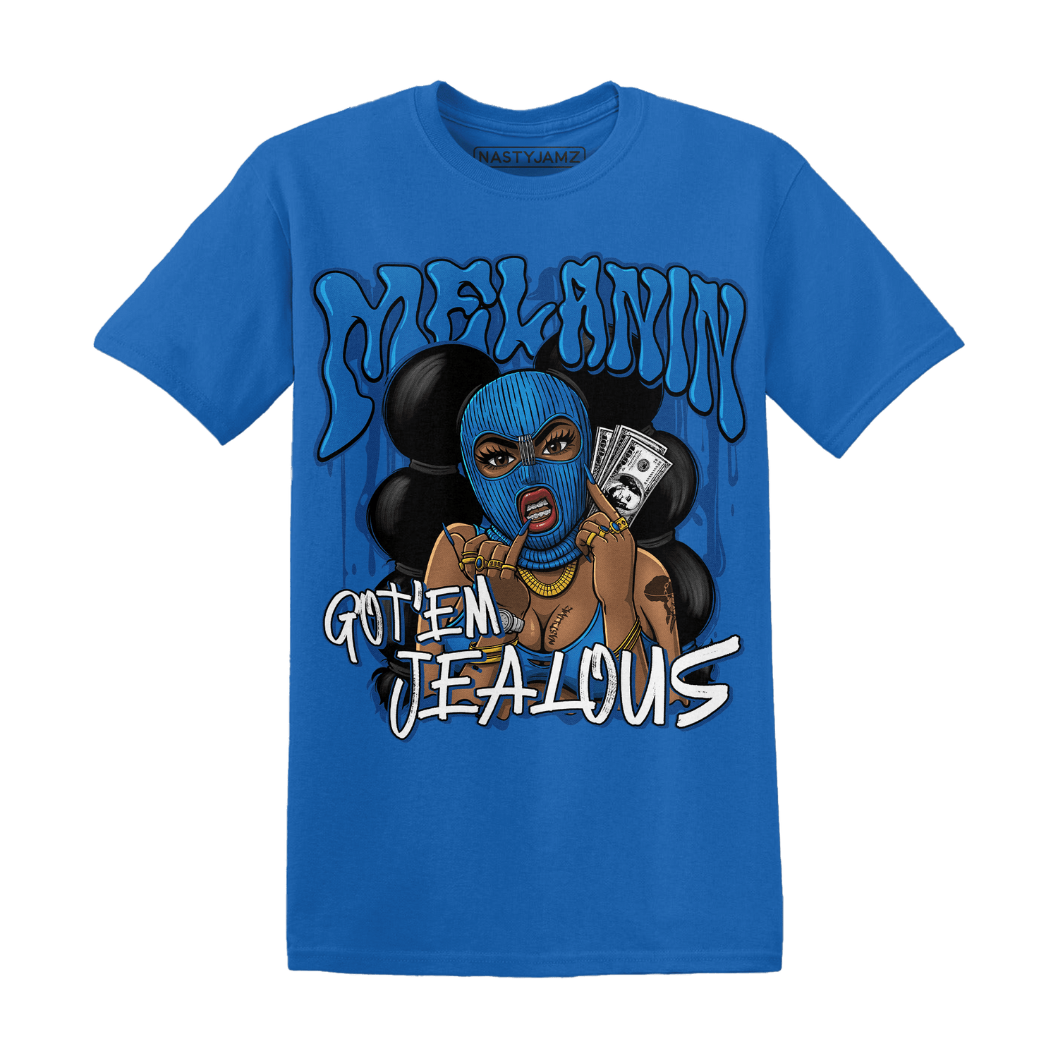 Royal Reimagined 1s T Shirt Match Melanin Got Em Jealous - NastyJamz