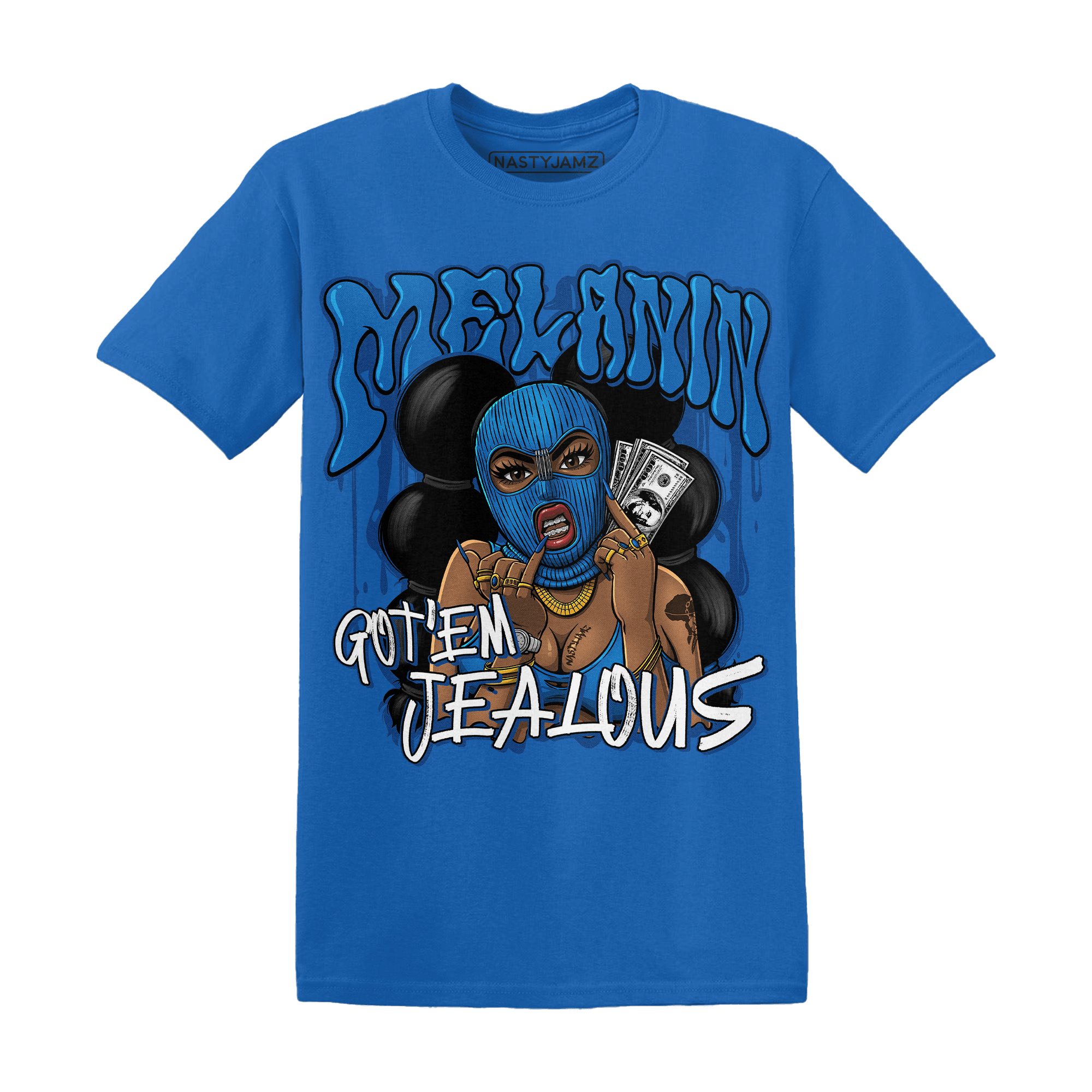 Royal Reimagined 1s T Shirt Match Melanin Got Em Jealous - NastyJamz