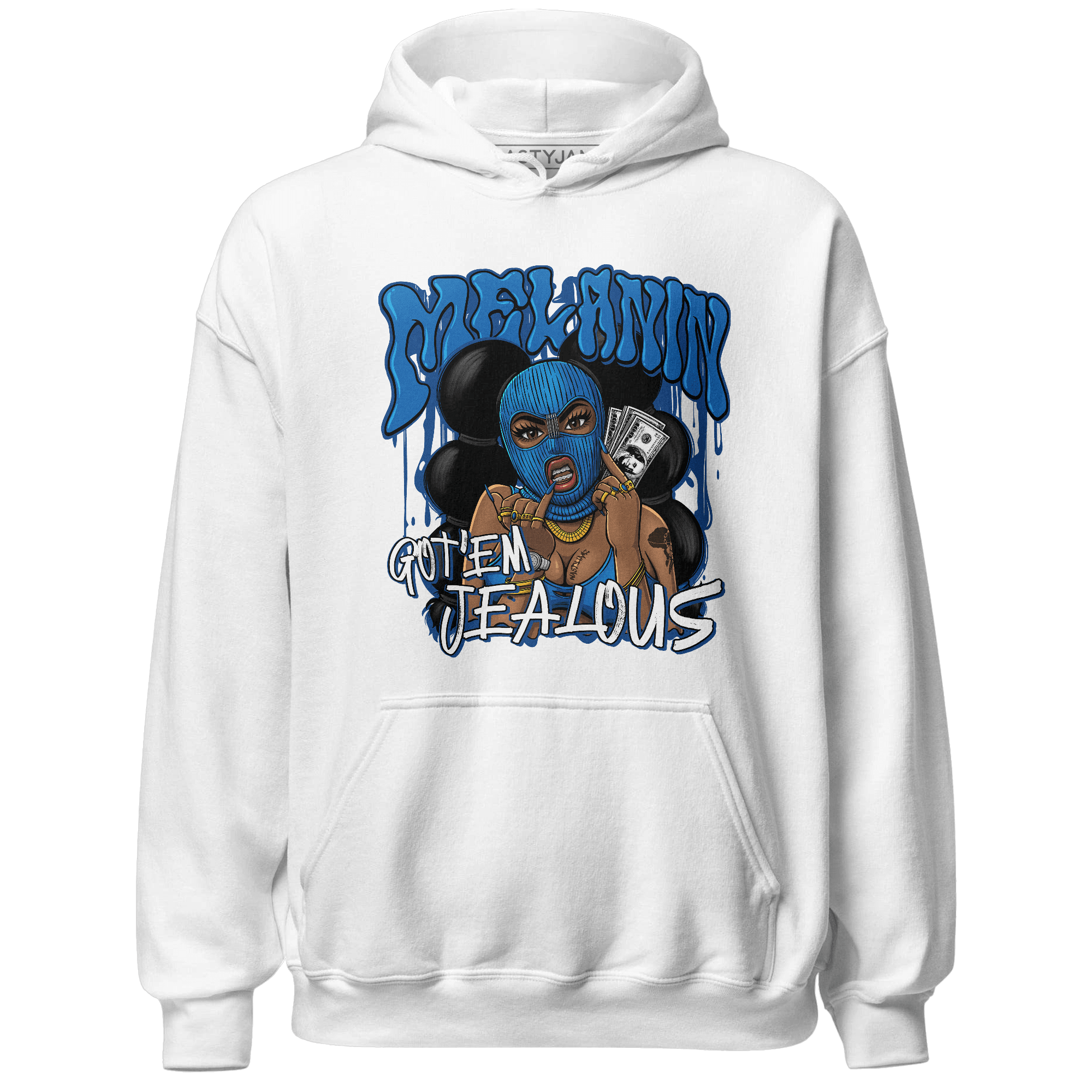 Royal Reimagined 1s Hoodie Match Melanin Got Em Jealous - NastyJamz