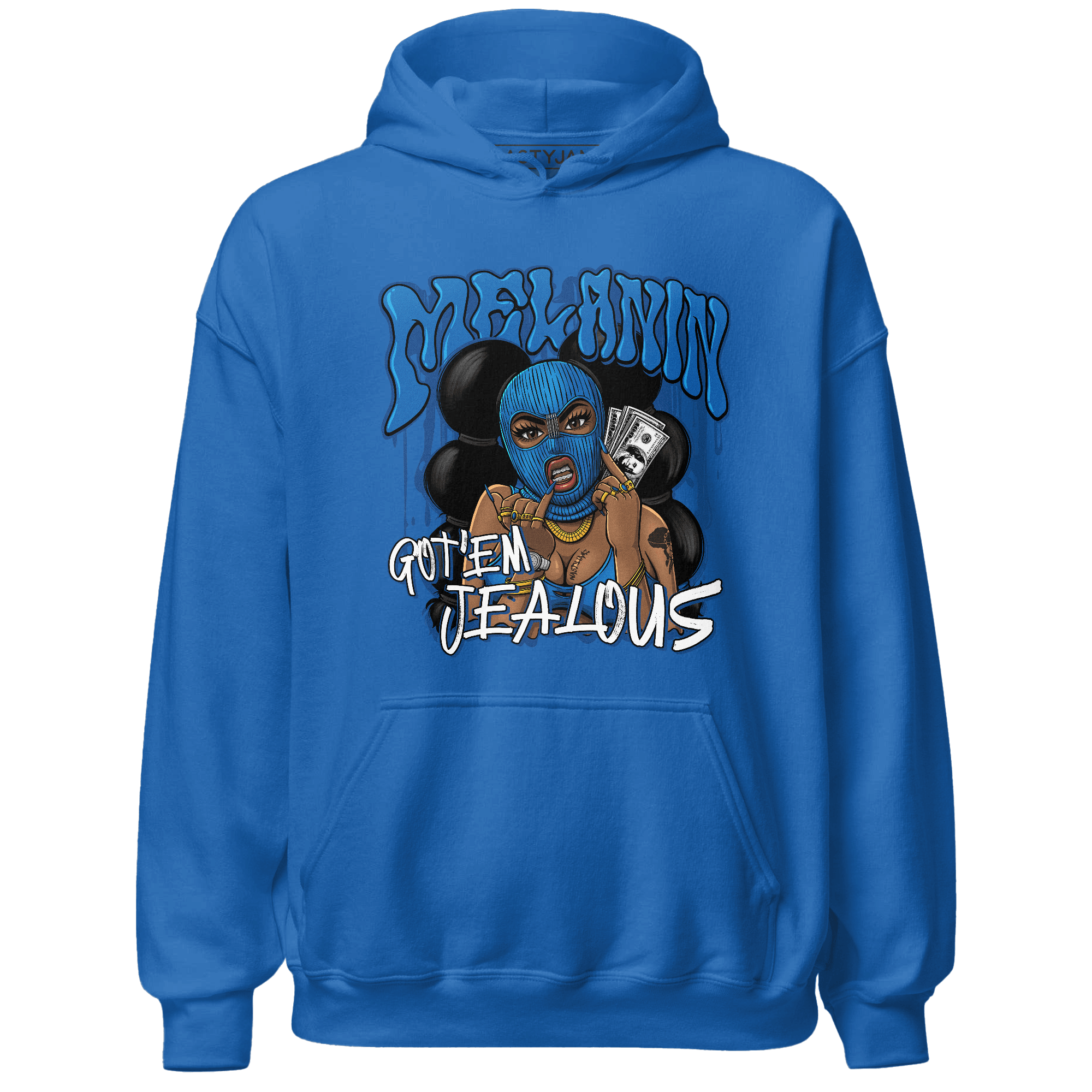 Royal Reimagined 1s Hoodie Match Melanin Got Em Jealous - NastyJamz