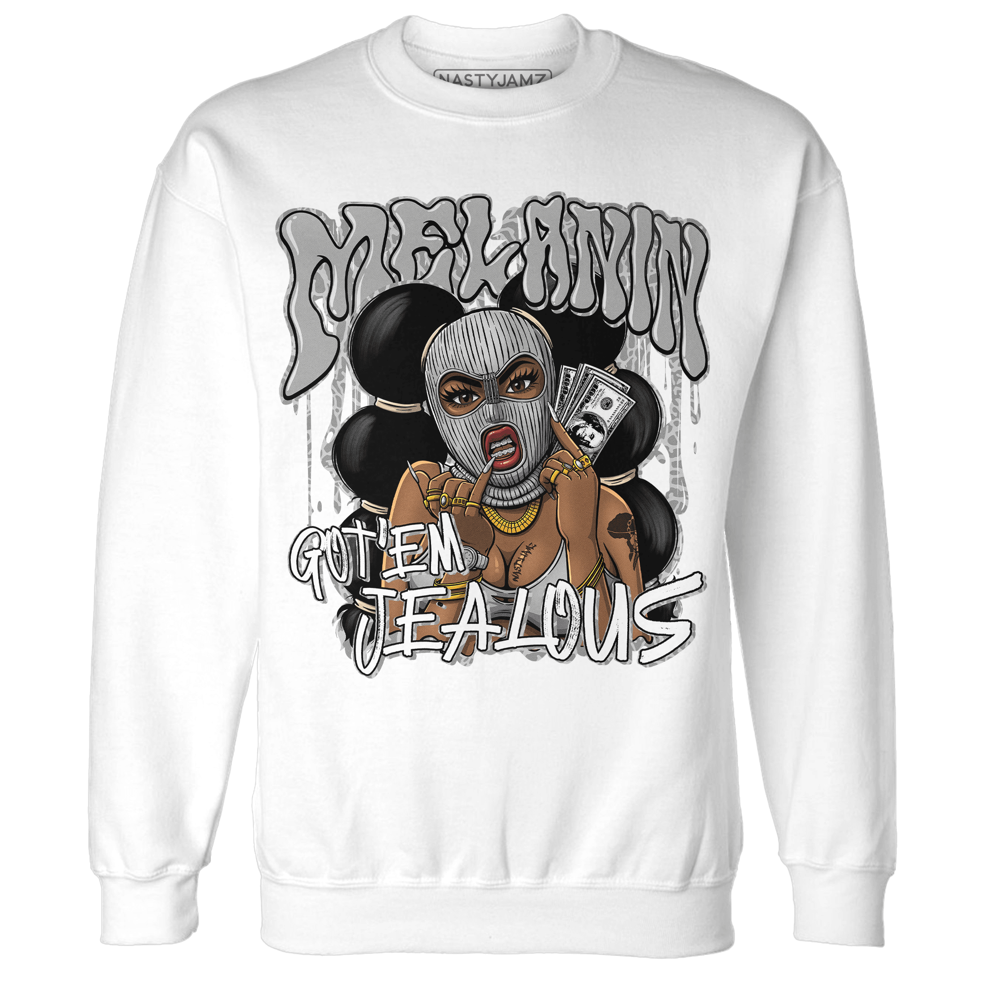 Craft Ivory 3s Sweatshirt Match Melanin Got Em Jealous - NastyJamz