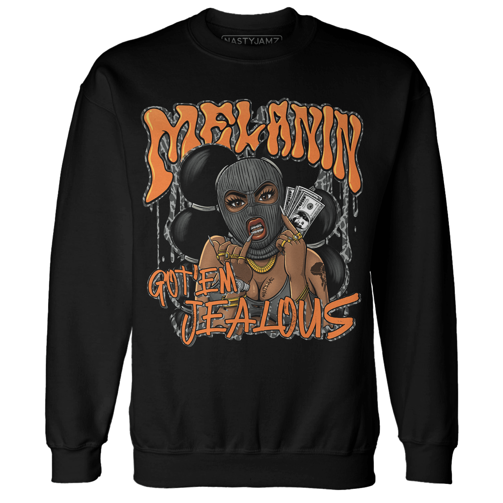 Fear Pack 3s Sweatshirt Match Melanin Got Em Jealous - NastyJamz