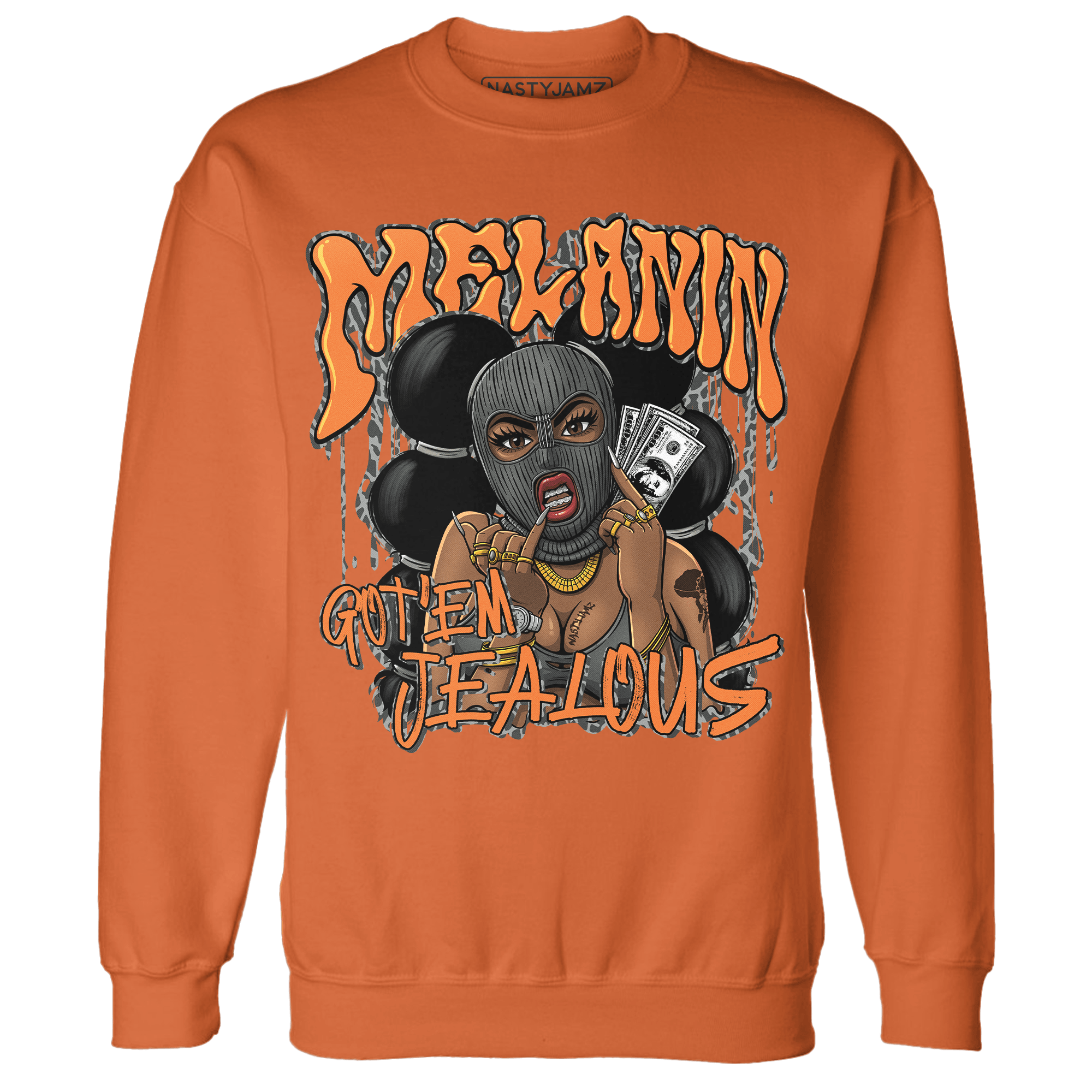 Fear Pack 3s Sweatshirt Match Melanin Got Em Jealous - NastyJamz