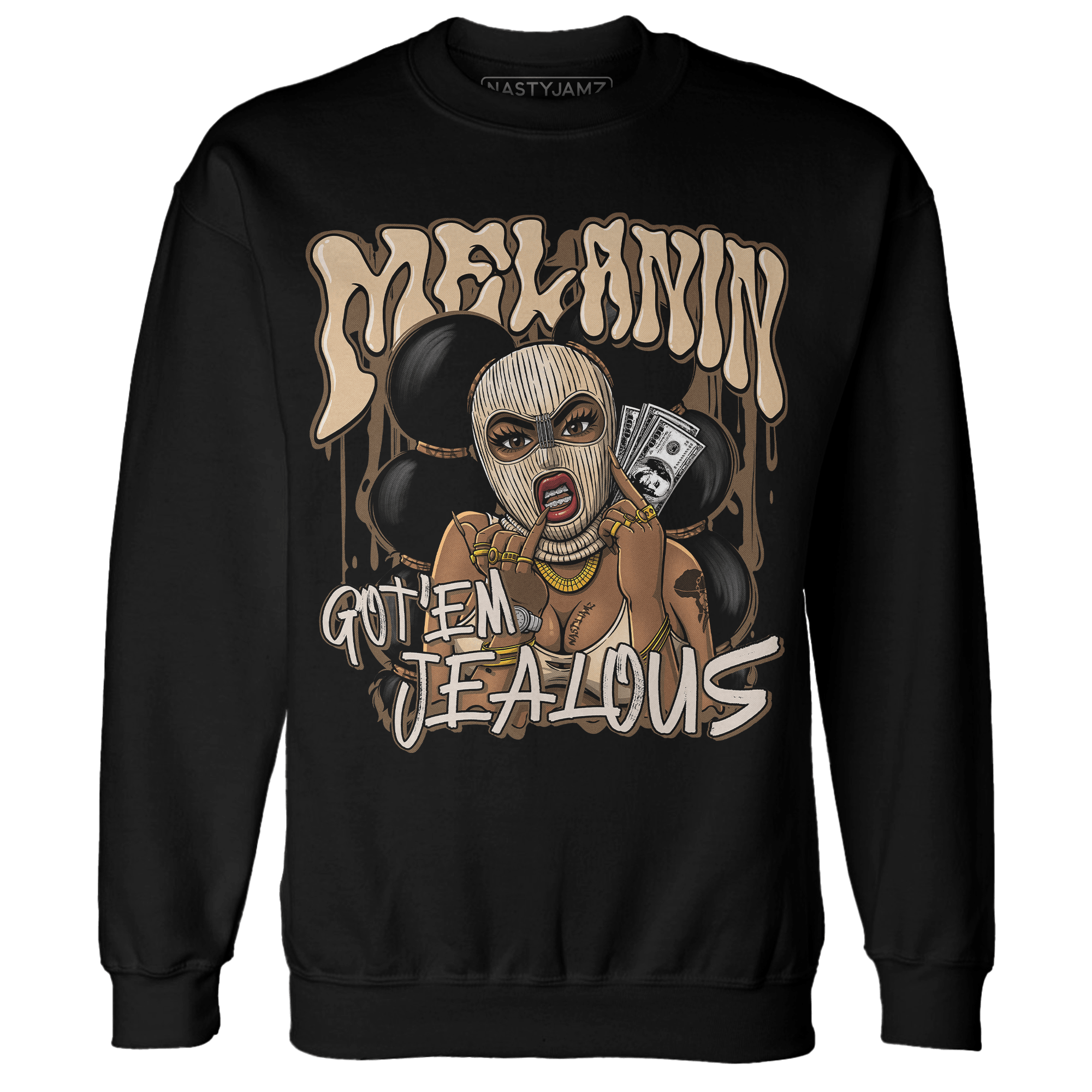 Palomino 3s Sweatshirt Match Melanin Got Em Jealous - NastyJamz