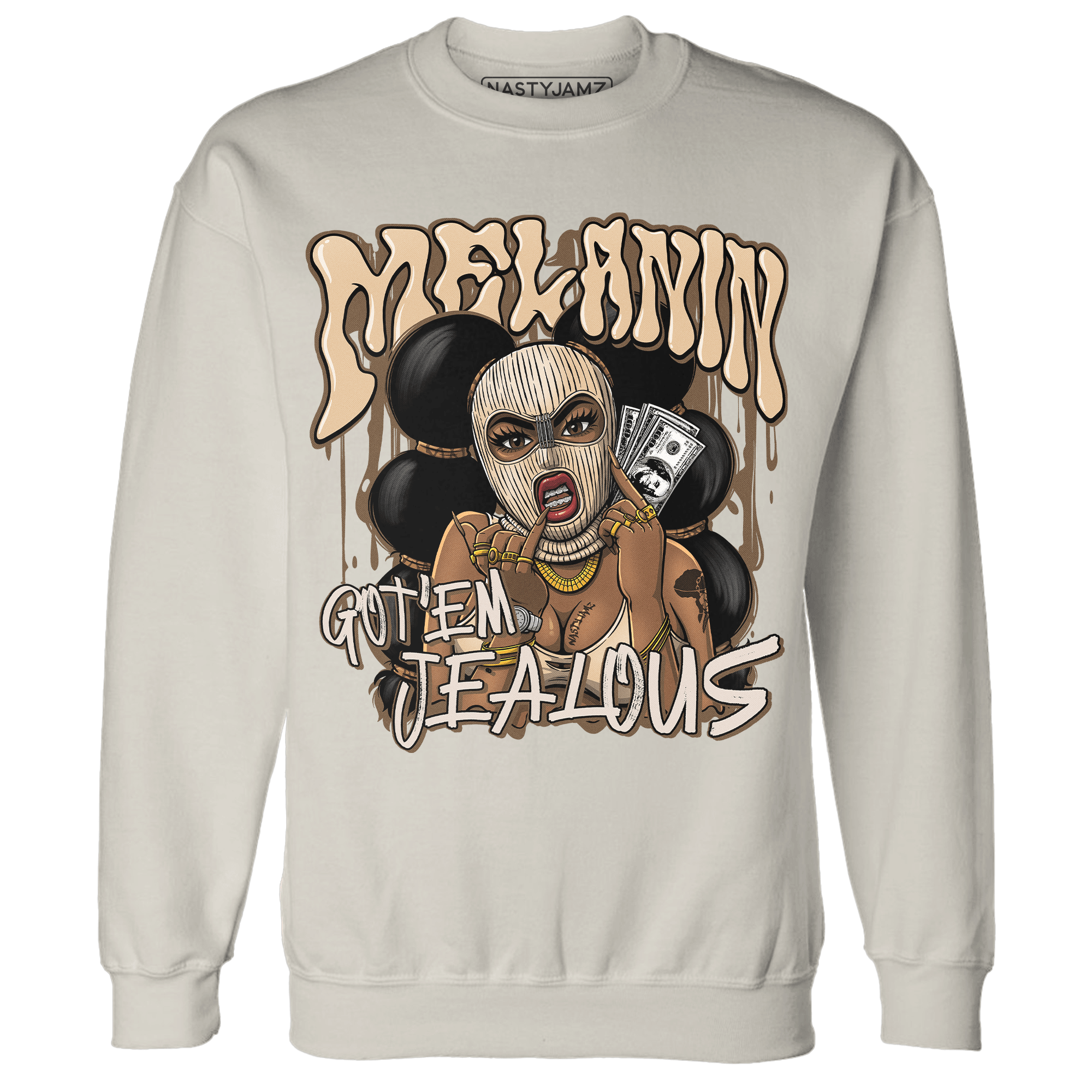 Palomino 3s Sweatshirt Match Melanin Got Em Jealous - NastyJamz