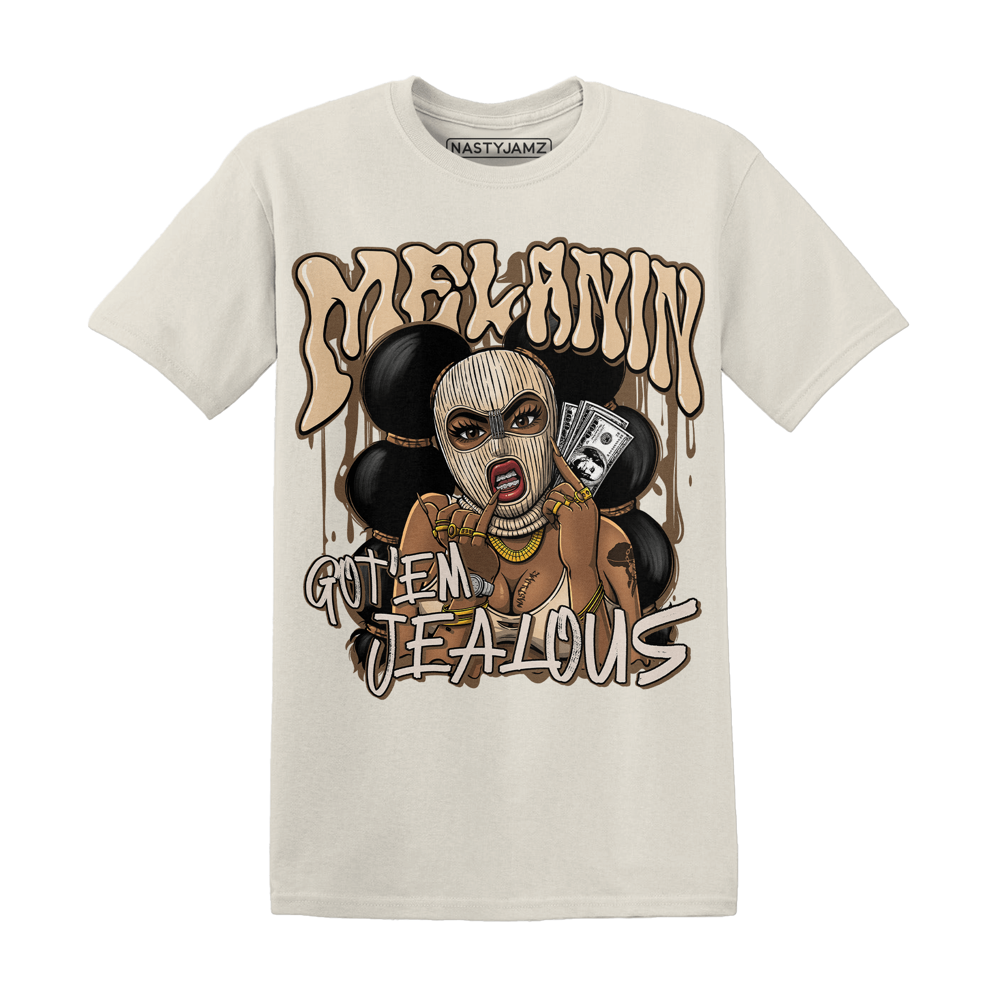 Palomino 3s T Shirt Match Melanin Got Em Jealous - NastyJamz