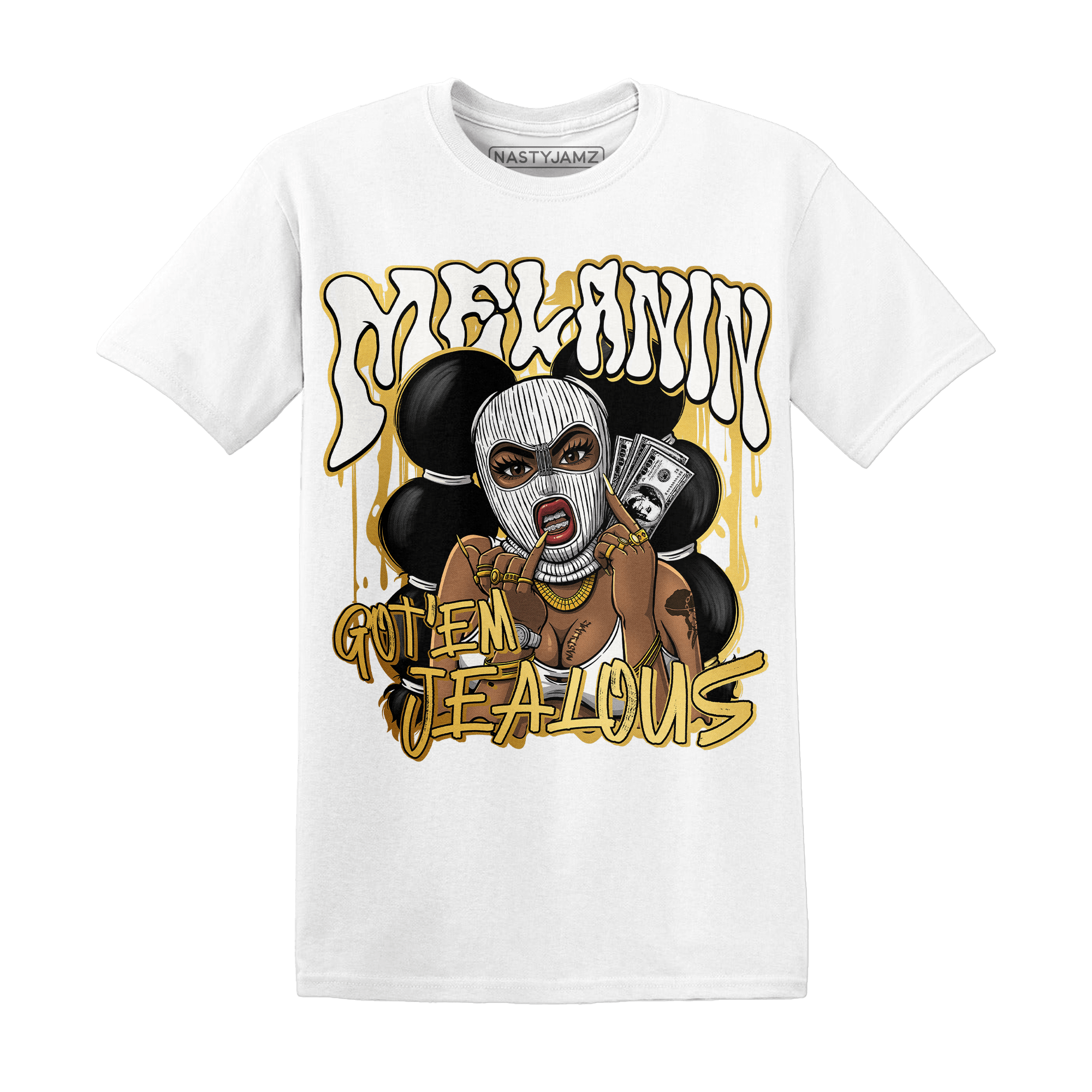 Sail 4s T Shirt Match Melanin Got Em Jealous - NastyJamz