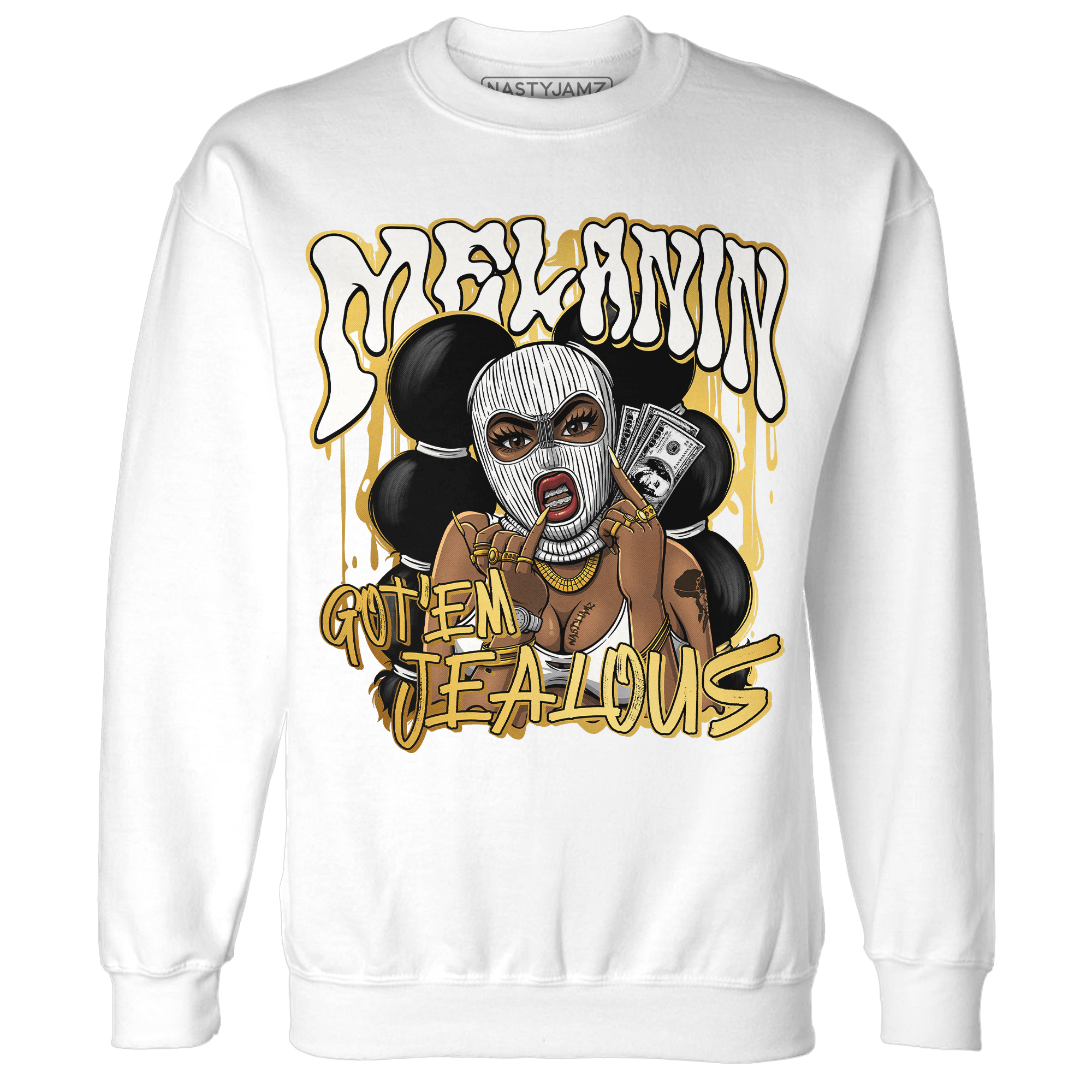 Sail 4s Sweatshirt Match Melanin Got Em Jealous - NastyJamz
